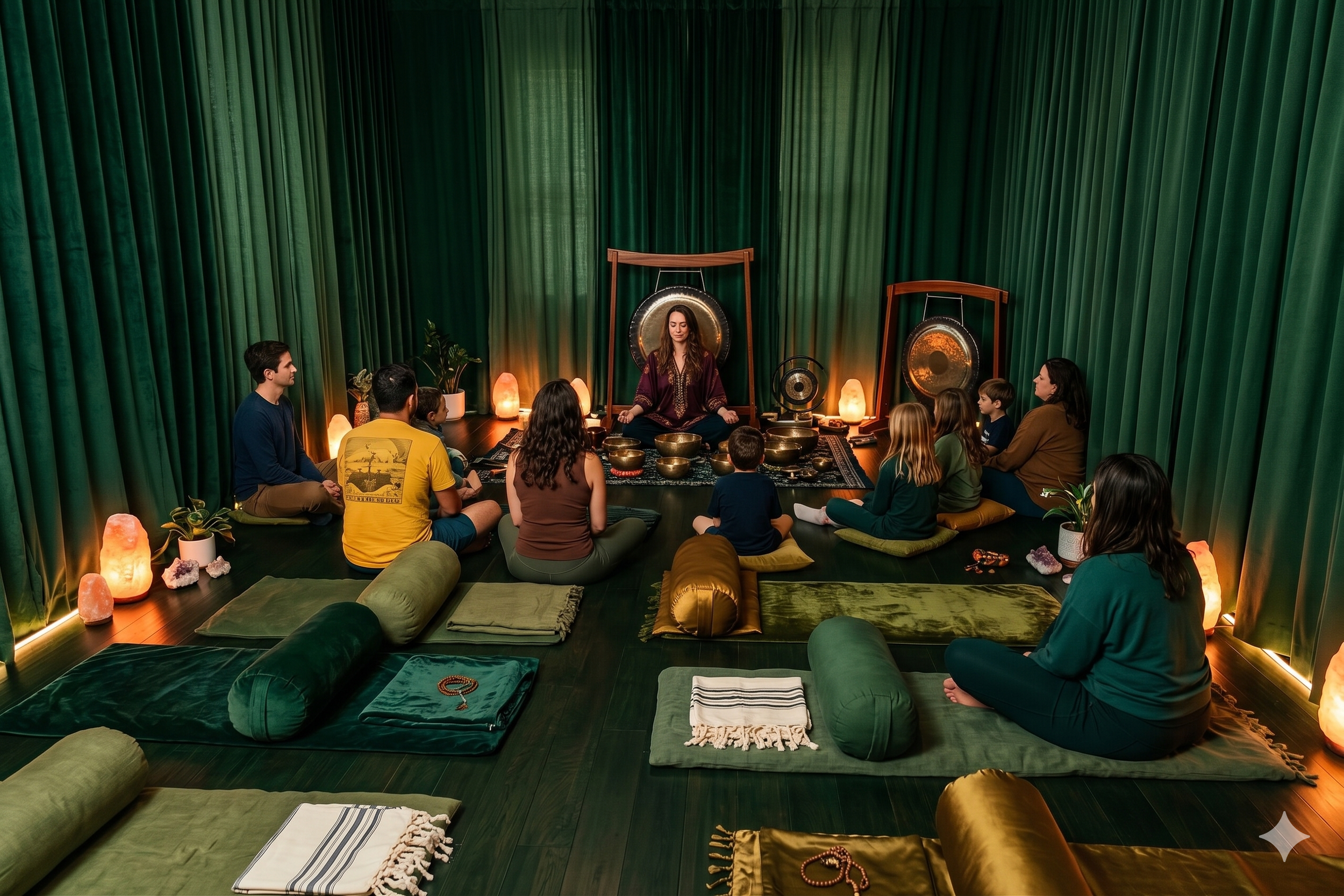 guided group meditation sound bath