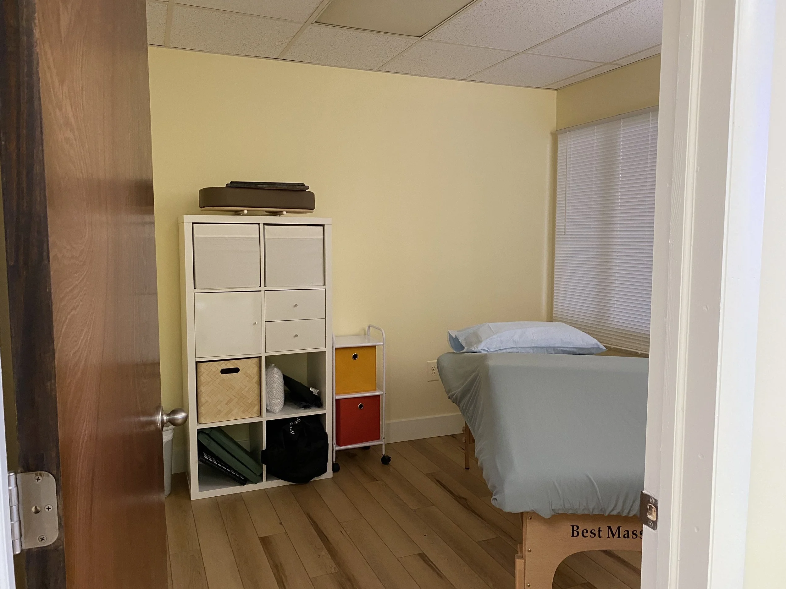  "Love" is used as a third treatment room and is also multi functional so the furniture is a bit  different . 