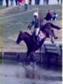 Lydia at a competition in 1991