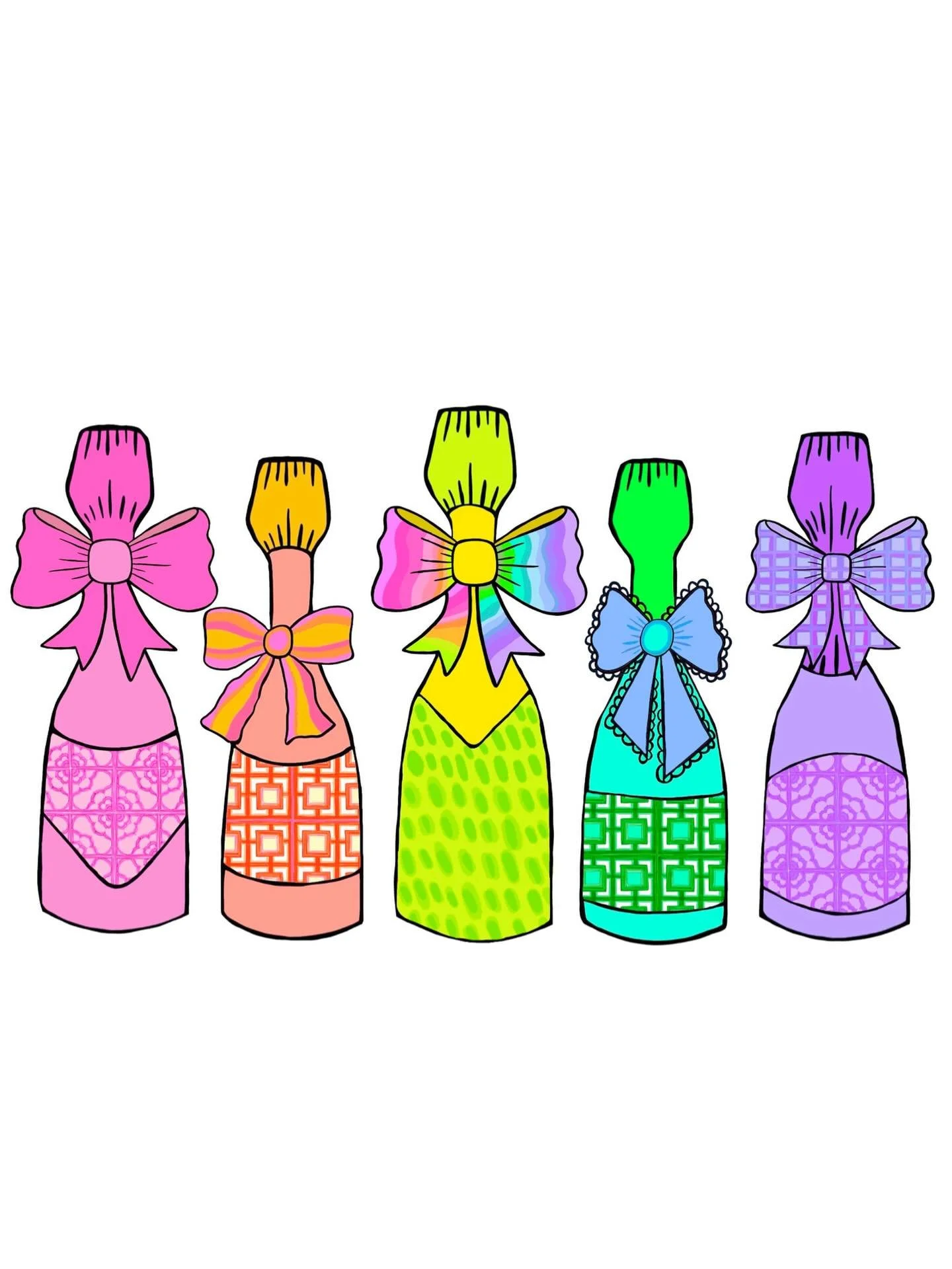 Pop the bubbly, make it cute 🥂🌈🎀✨
Because champs just hits different when it&rsquo;s dressed up in color, pattern, and a bow 🎨✨

#champs #champagnemoments #champagnelover #popthebubbly #celebrateinstyle giftable hostessgift theartofthoughtfulness