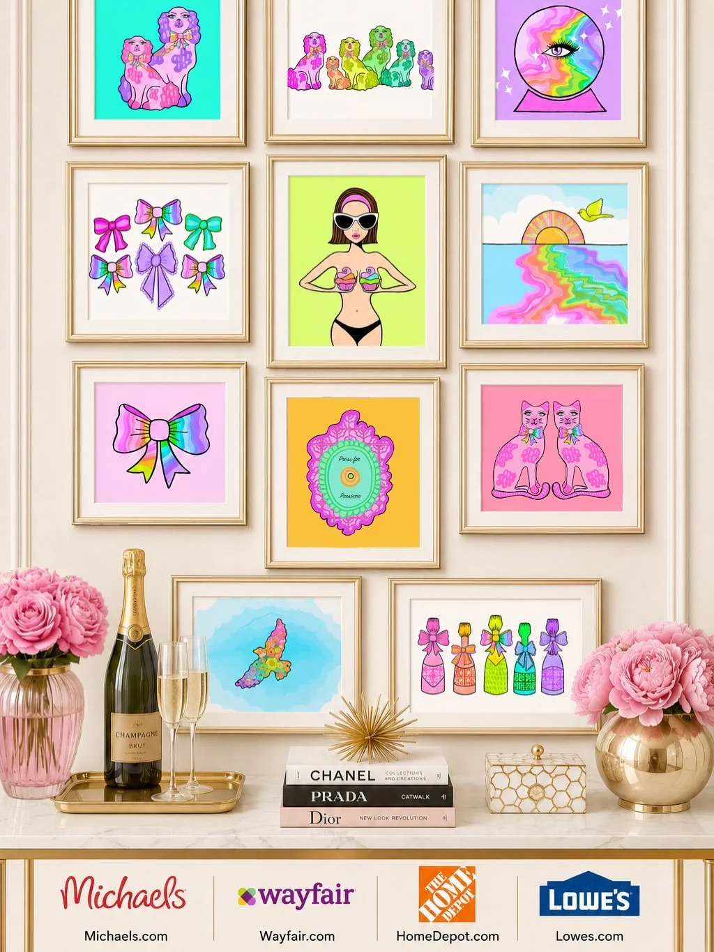 ✨🎨 Fun milestone to share&hellip;

My artwork is now available as framed wall art through Stupell Industries @stupellind and available online through @michaelsstores, @homedepot, @loweshomeimprovement, 
and @wayfair 🎉

This isn&rsquo;t the finish l