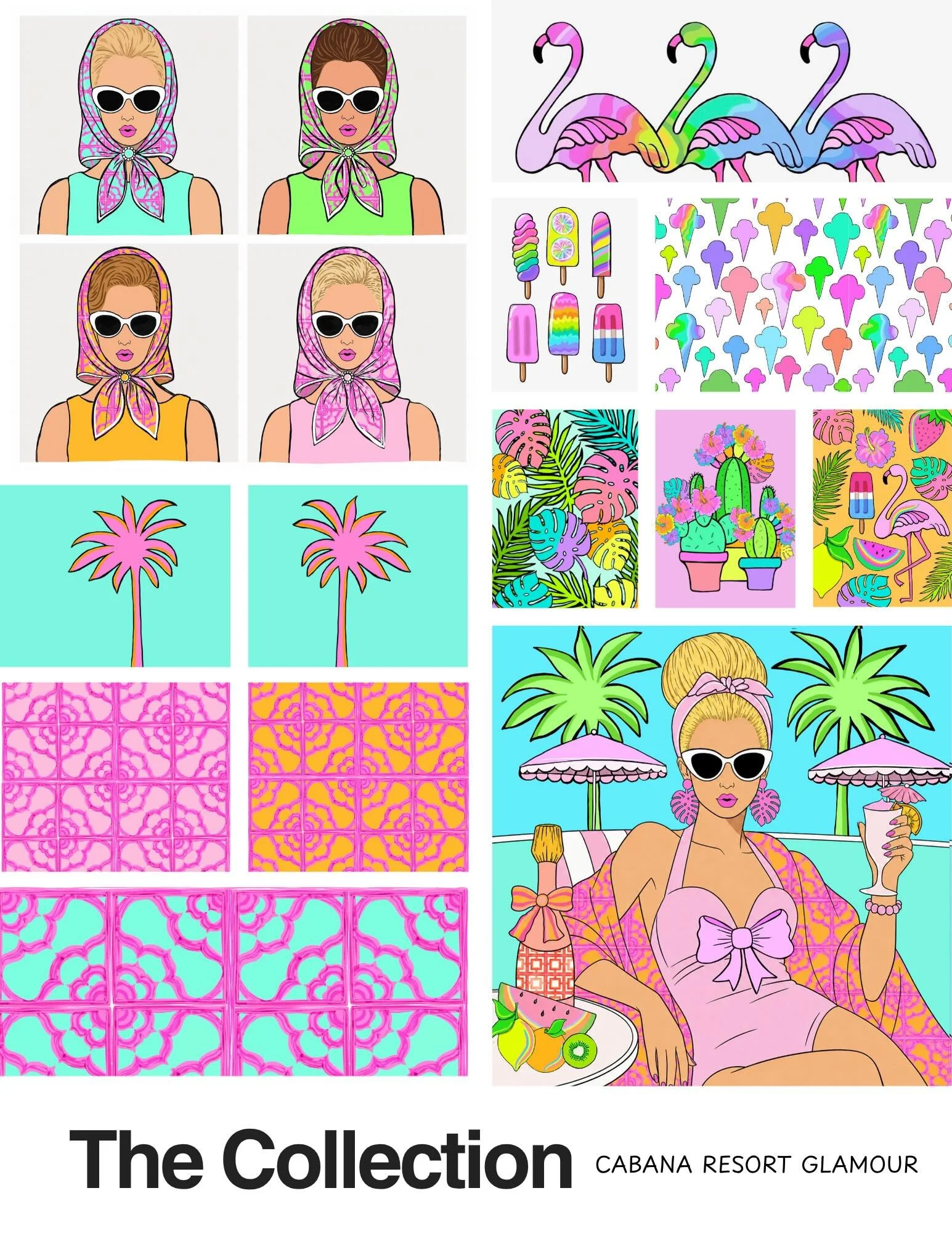 ✨ Introducing: Cabana Resort Glamour ✨

A collection inspired by sun-soaked escapes, playful luxury, and colorful tropical charm. 🌴🌈💕✨

Cabana Resort Glamour celebrates the feeling of vacation mode, the carefree glamour of flamingos, the lush abun