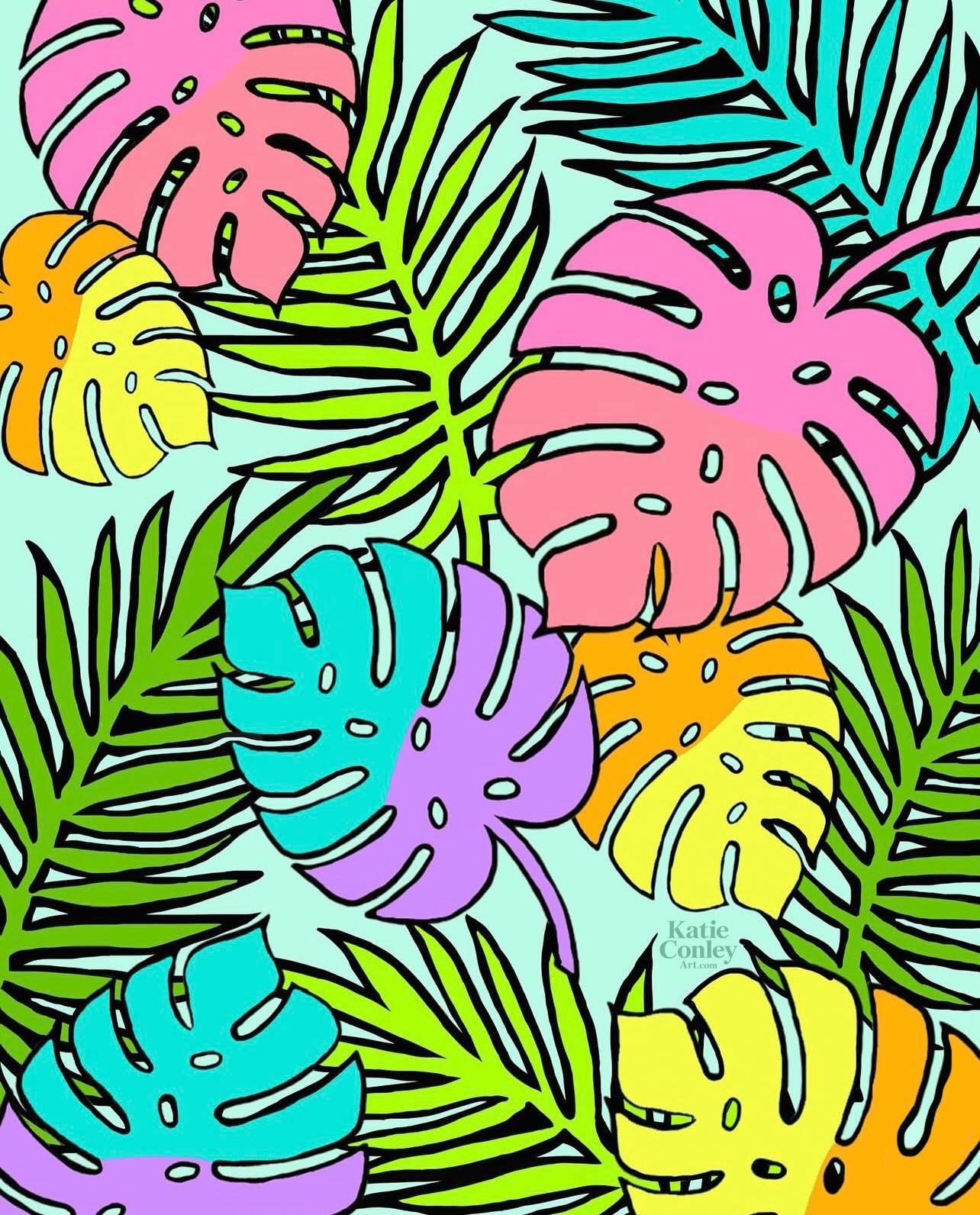 Meet the tropical heart of my Cabana Resort Glamour collection where rainbow palms, playful monstera leaves, and sunshine-soaked color bring vacation vibes to every surface. Inspired by vintage Palm Beach style, poolside cocktails, and the belief tha