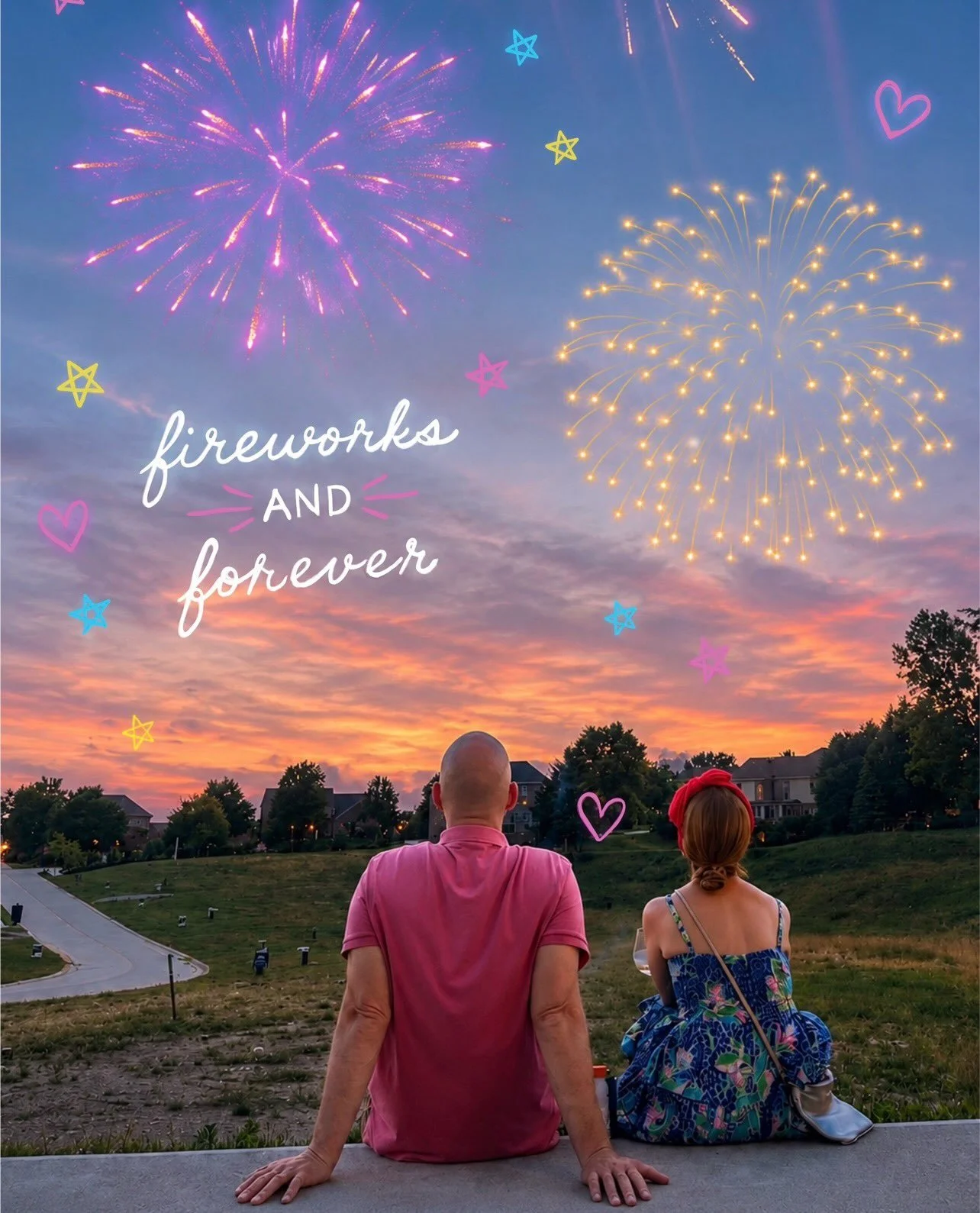Fireworks are the sparkle. True love is the magic. 💖✨ Grateful for a wonderful July 4th weekend, a sweet night out with my guy, and celebrating with some of our dear friends.✨

Still thinking about that dreamy sky&hellip; the prettiest color inspira