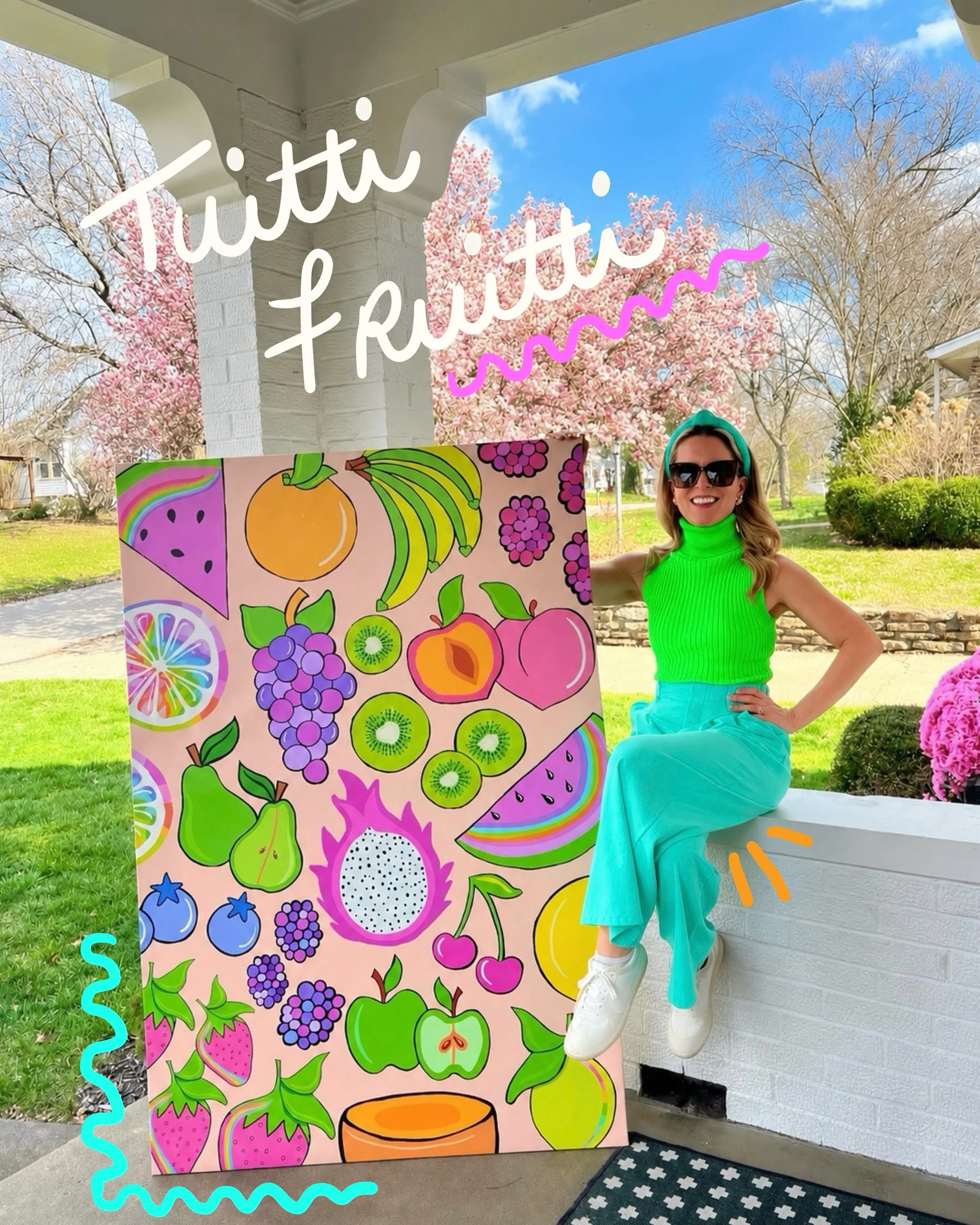Serving up a little Tutti Frutti magic. 🌈🍋💖

#katieconleyart #tuttifruitti #surfacepatterndesigner