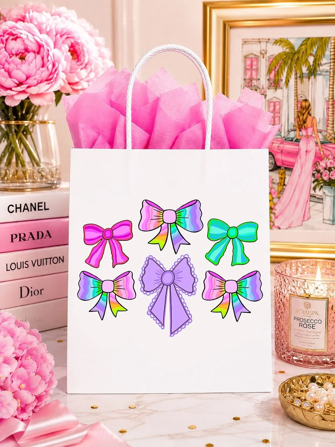 Bows, but make them Little Miss Rainbow! A little preppy, a little playful, and a whole lot of COLOR. I love imagining this collection living on everything from gift bags and stationery to girls&rsquo; accessories and room d&eacute;cor. 💕🌈🎀

#Kati