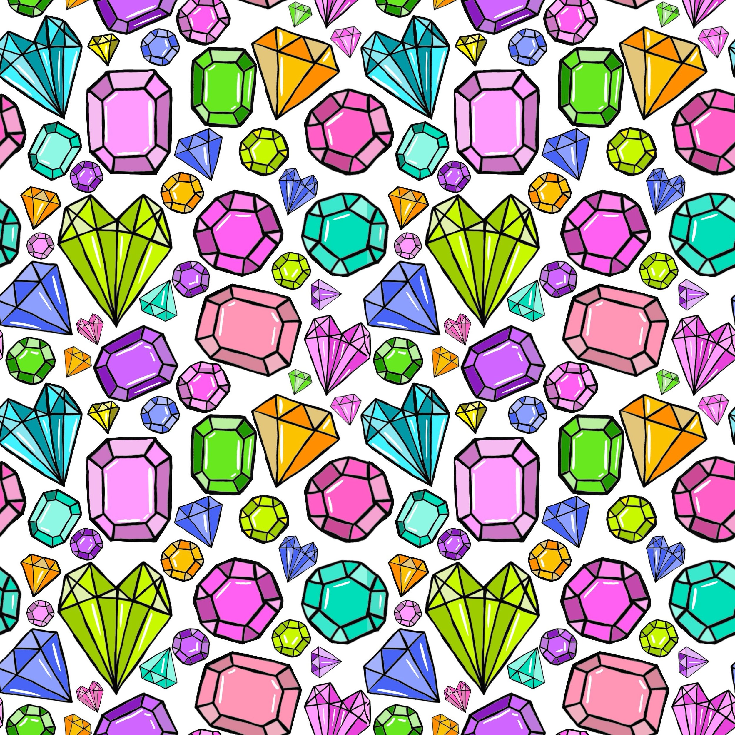 A little sparkle, a LOT of color. ✨ My hand-drawn jewel print goes from pattern &rarr; statement tote &rarr; the cutest little makeup bags, and I&rsquo;m officially obsessed with seeing it come to life on product.💕💎🌈

#KatieConleyArt #SurfacePatte