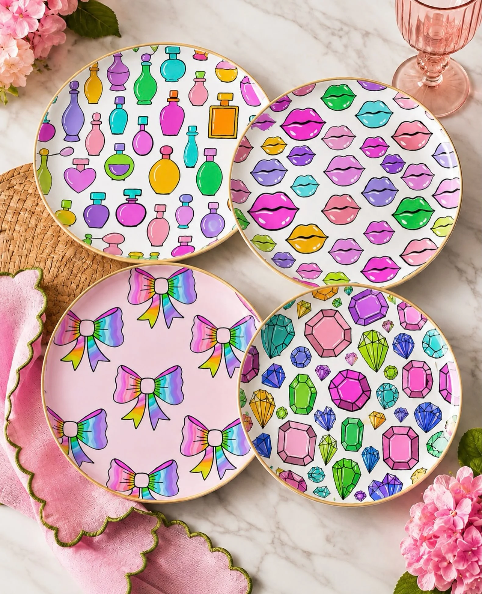 Little Miss Rainbow&hellip;but make it dinnerware 🌈🍽️💕

I had to see these cuties on plates and now I kind of need the whole set 😉🎀💋💎

Which one are you picking?!

#KatieConleyArt #LittleMissRainbow #SurfacePatternDesign #ArtLicensing #Colorfu