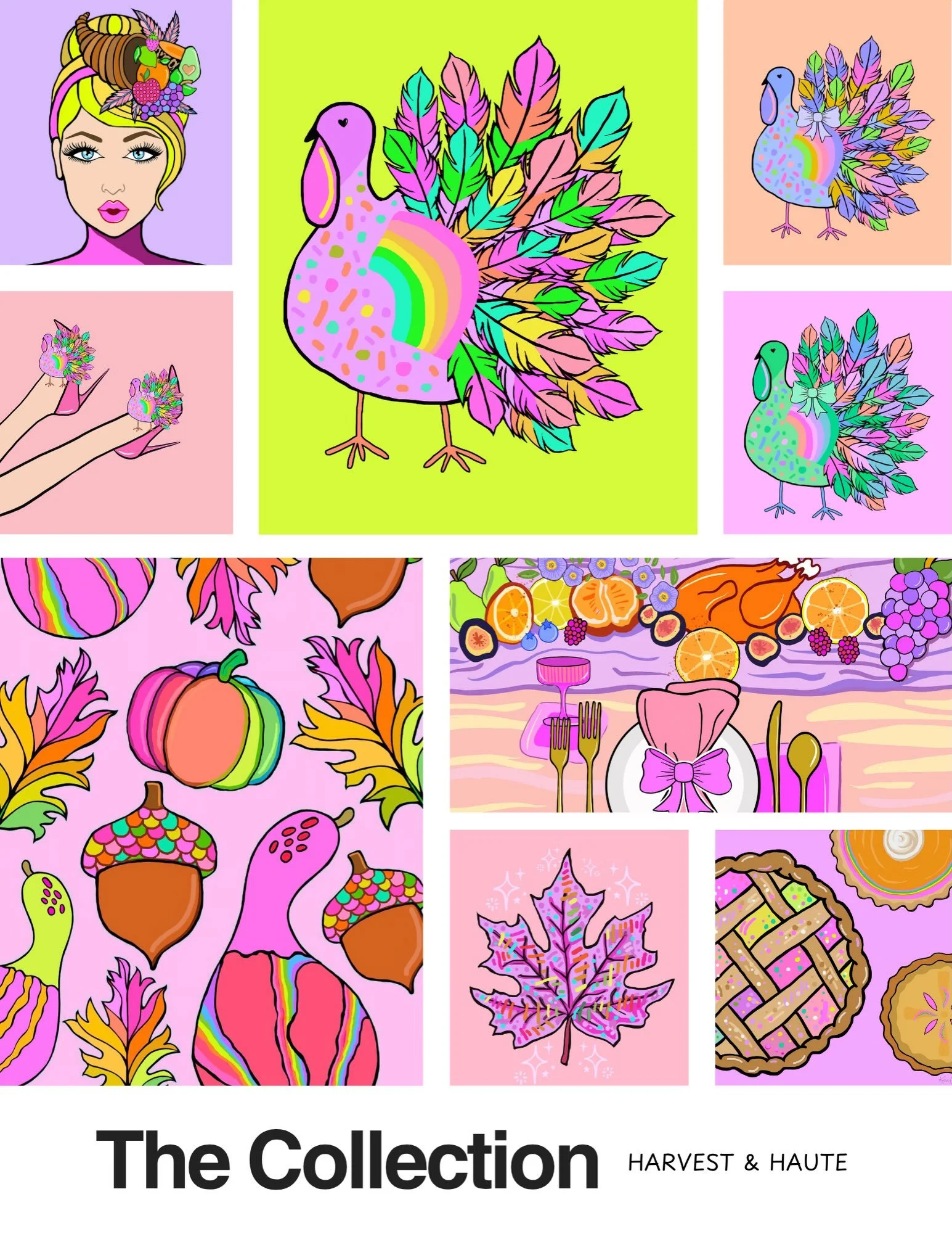 I couldn&rsquo;t decide which collection to share&hellip; so obviously I shared both. 😂💖

Harvest &amp; Haute 🍂✨ + Spooky Style 🎃🔮

Two sides of fall, the Katie Conley Art way: bold color, playful details, a little glamour, and absolutely no gra