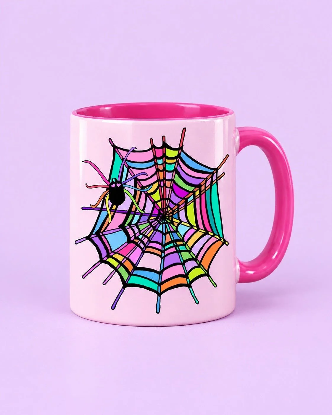 Caught in a web of color. 🕸️🌈💖✨

#KatieConleyArt #ArtToProduct #SpookyStyle #ArtLicensing #ColorfulHalloween