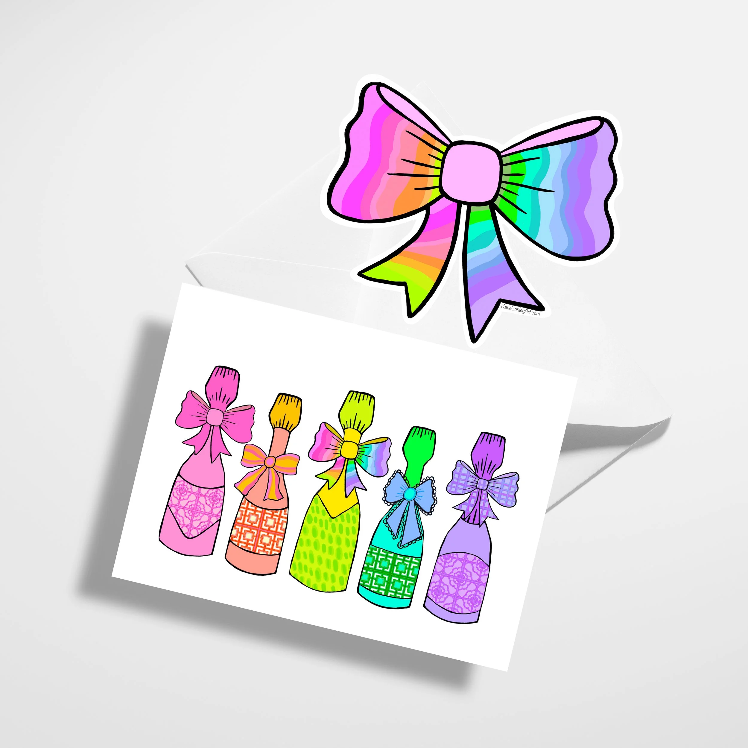 Card + Bow Topper Set