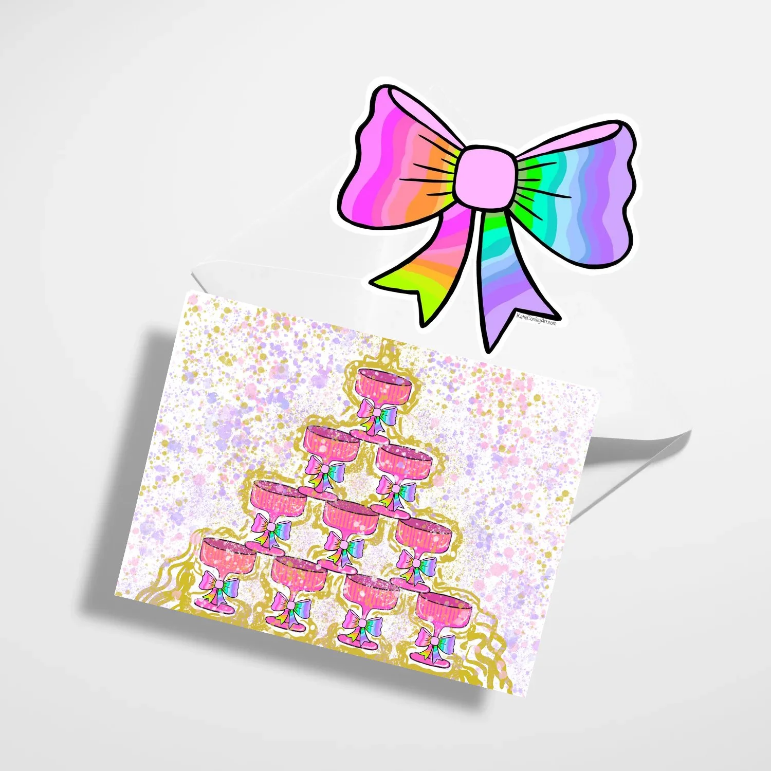 Card + Bow Topper Set