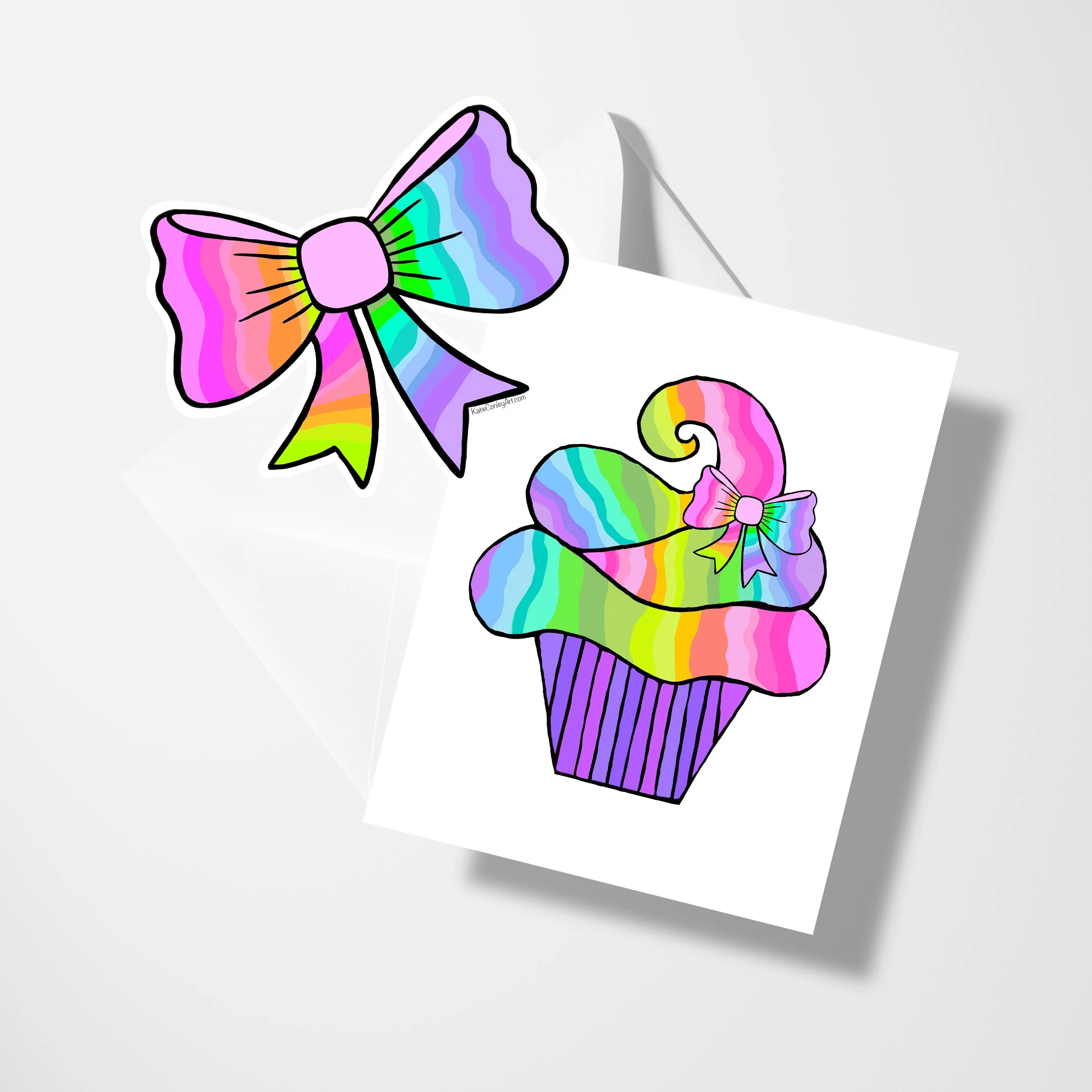 BIG Card + Bow Topper Set