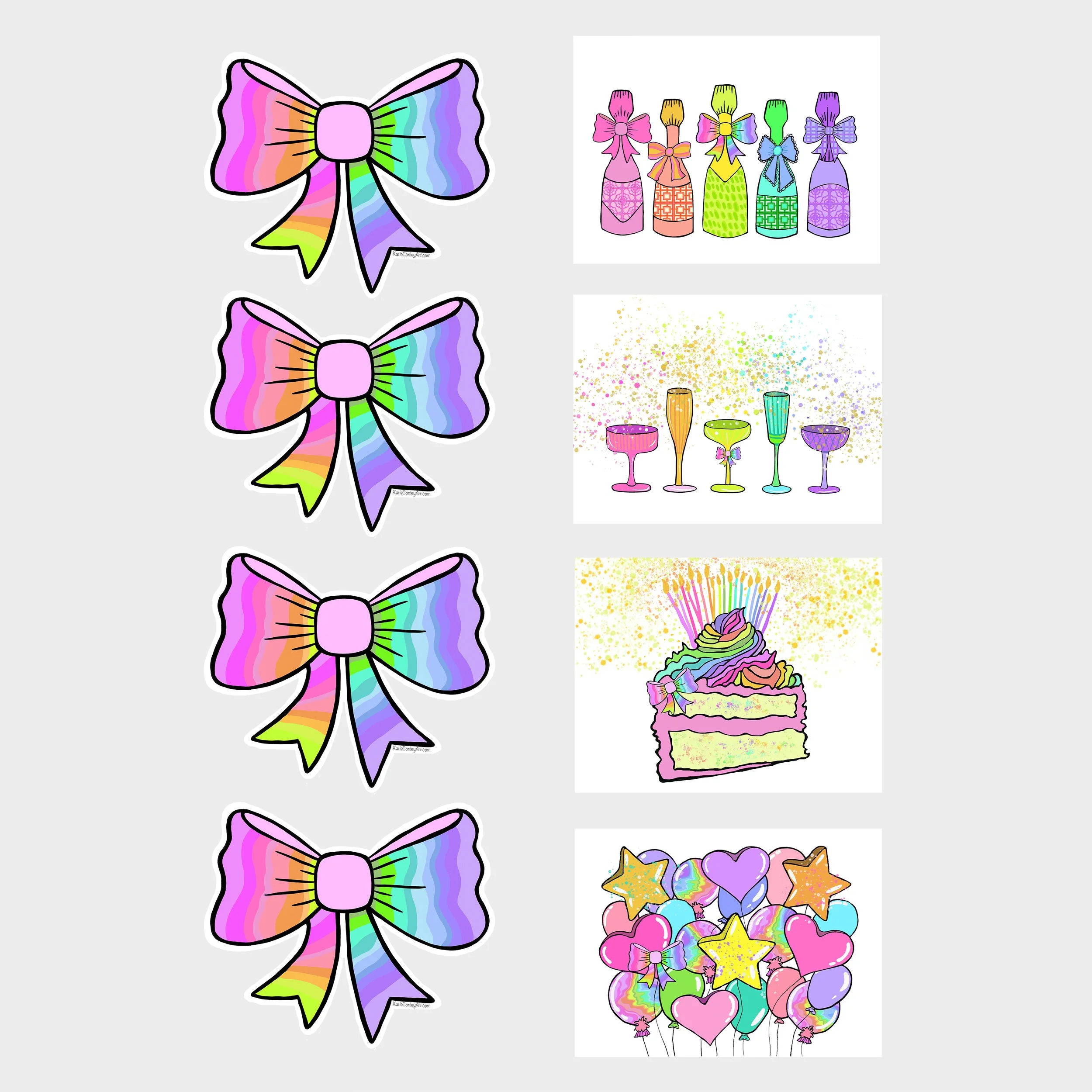 Card + Bow Topper Set