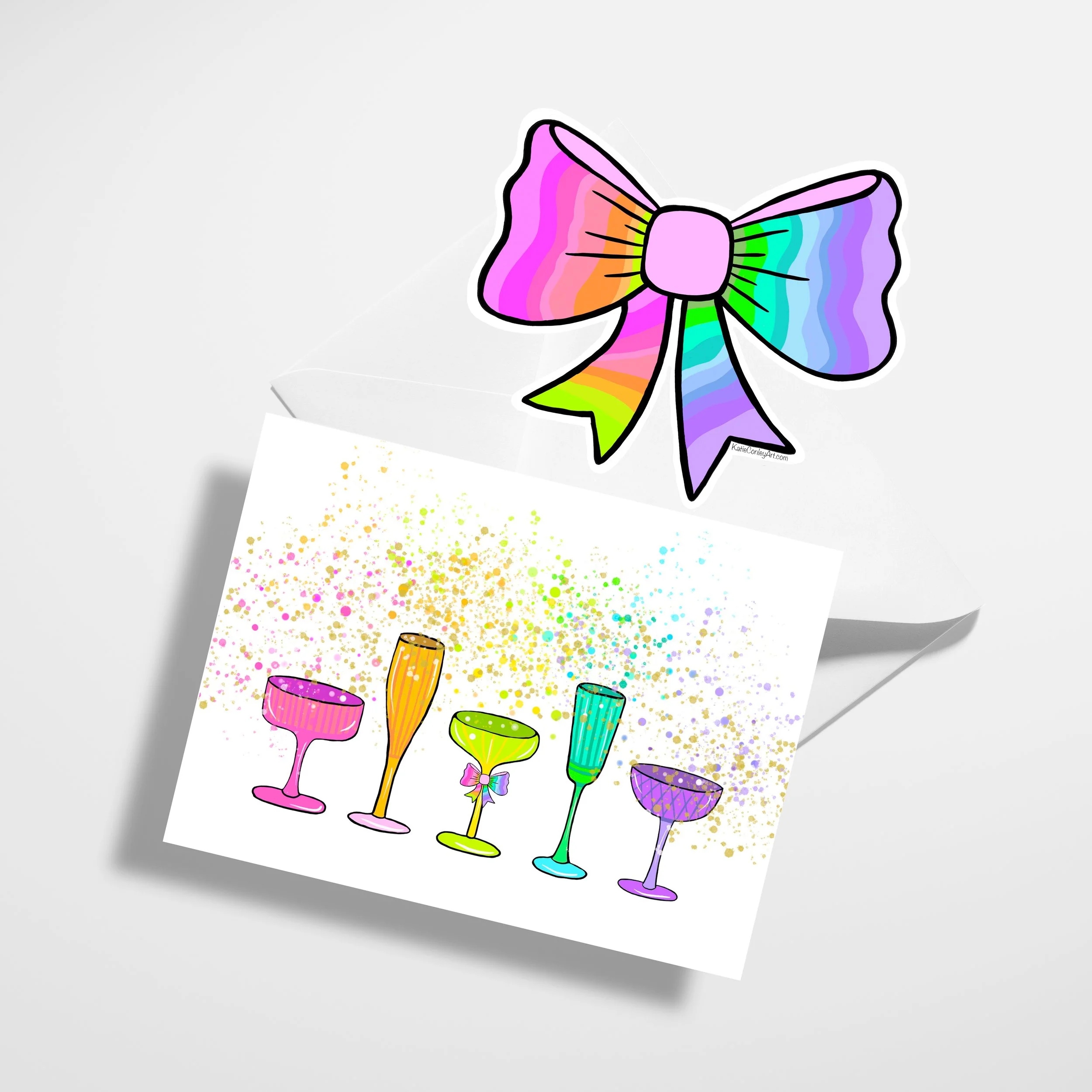 Card + Bow Topper Set