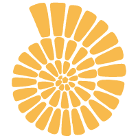 Golden spiral pattern of rectangular tiles arranged in a coiled shape.