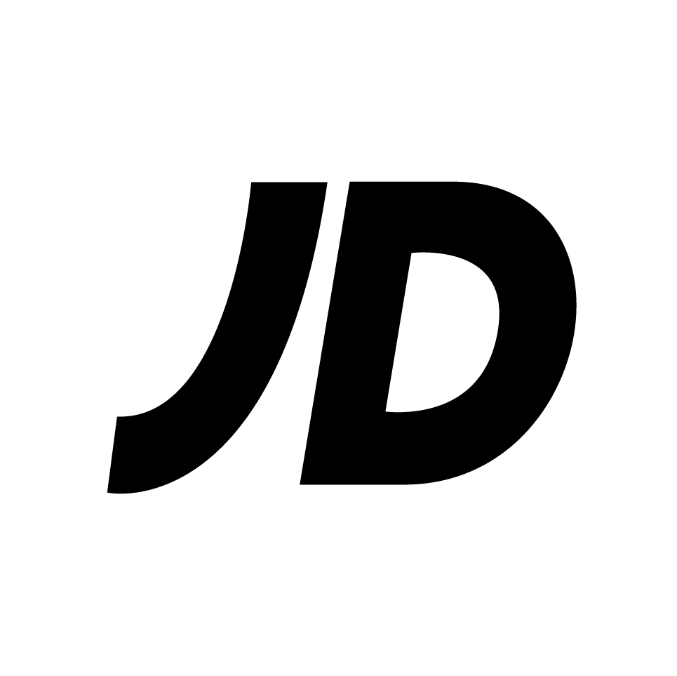 Bold black letters 'JD' on a white background.