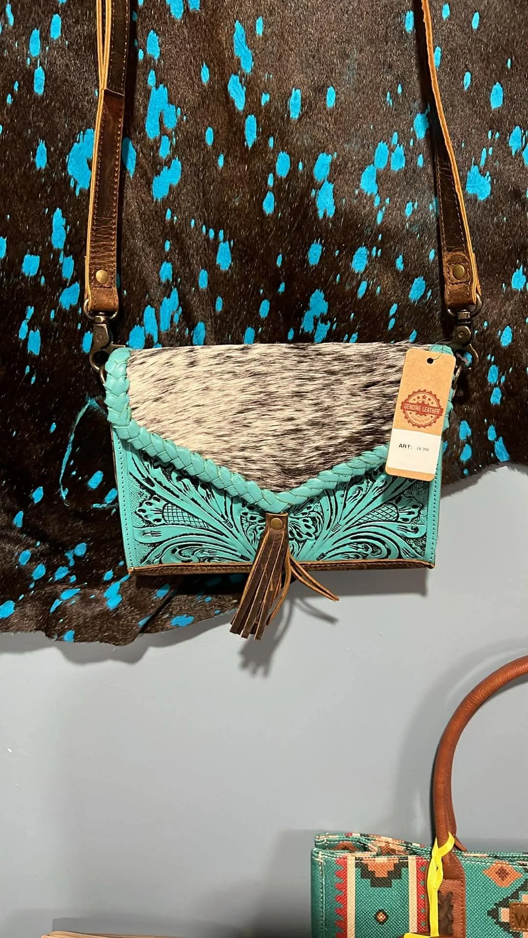 Genuine cowhide/ leather crossbody