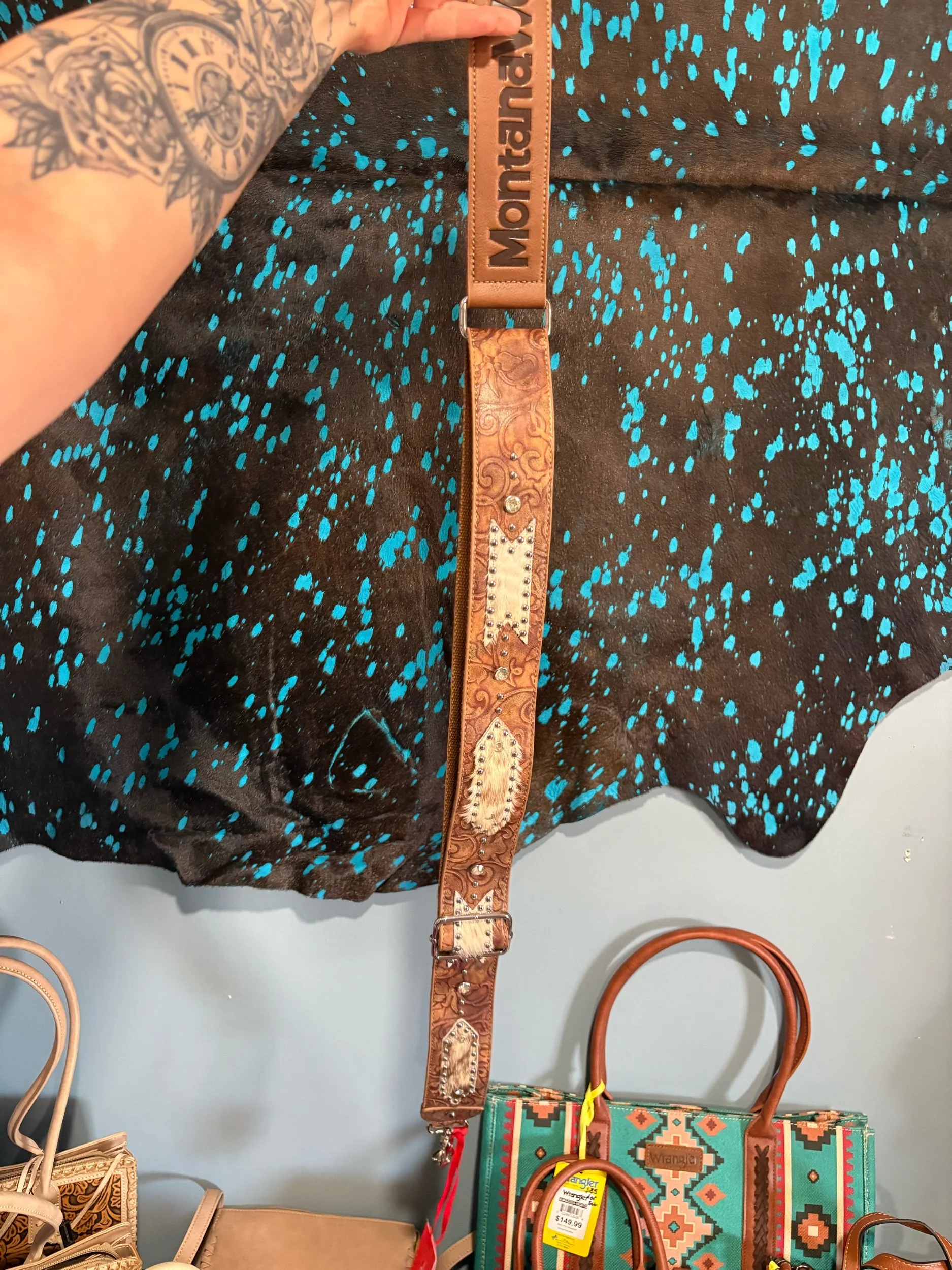 Guitar style purse strap