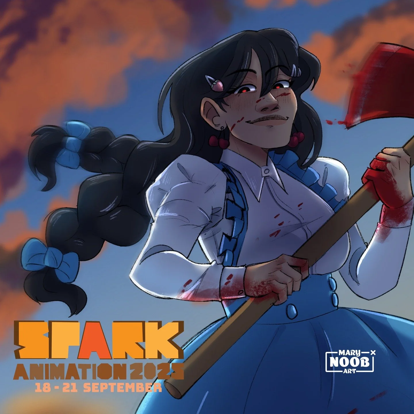 ❗❗IMPORTANT INFORMATION❗❗

I'm gonna be tabling at @sparkcg's artist alley THIS SUNDAY. If you can and want to pls consider dropping by to say hi! and also check out the cool people in other tables!!

📍Roundhouse Exhibition Hall
🕛 Doors Open: 10:00