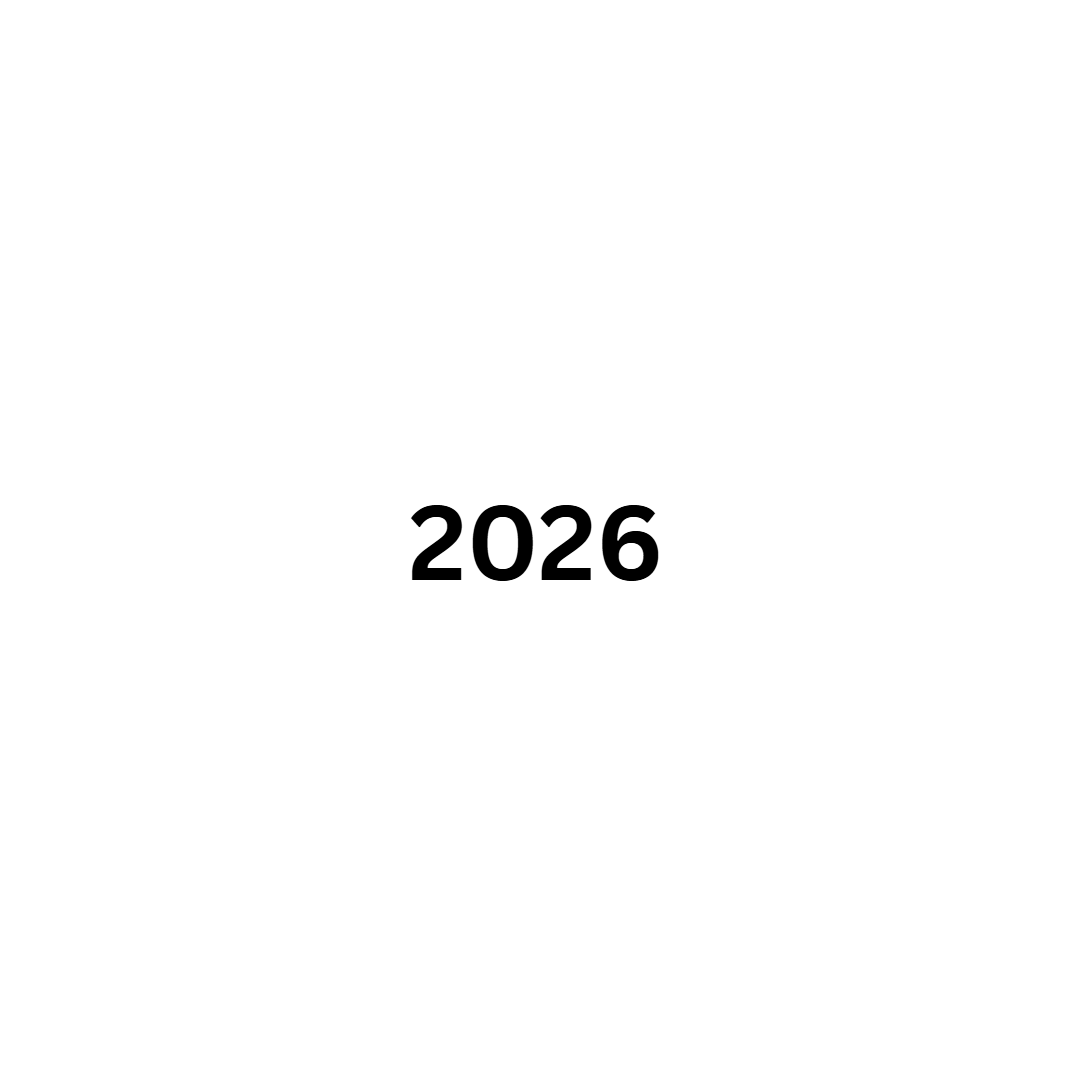 The number 2026 displayed in black text on a white background.