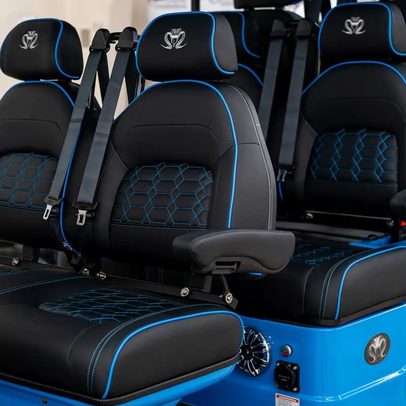 color seats on a venom strike 4 seater