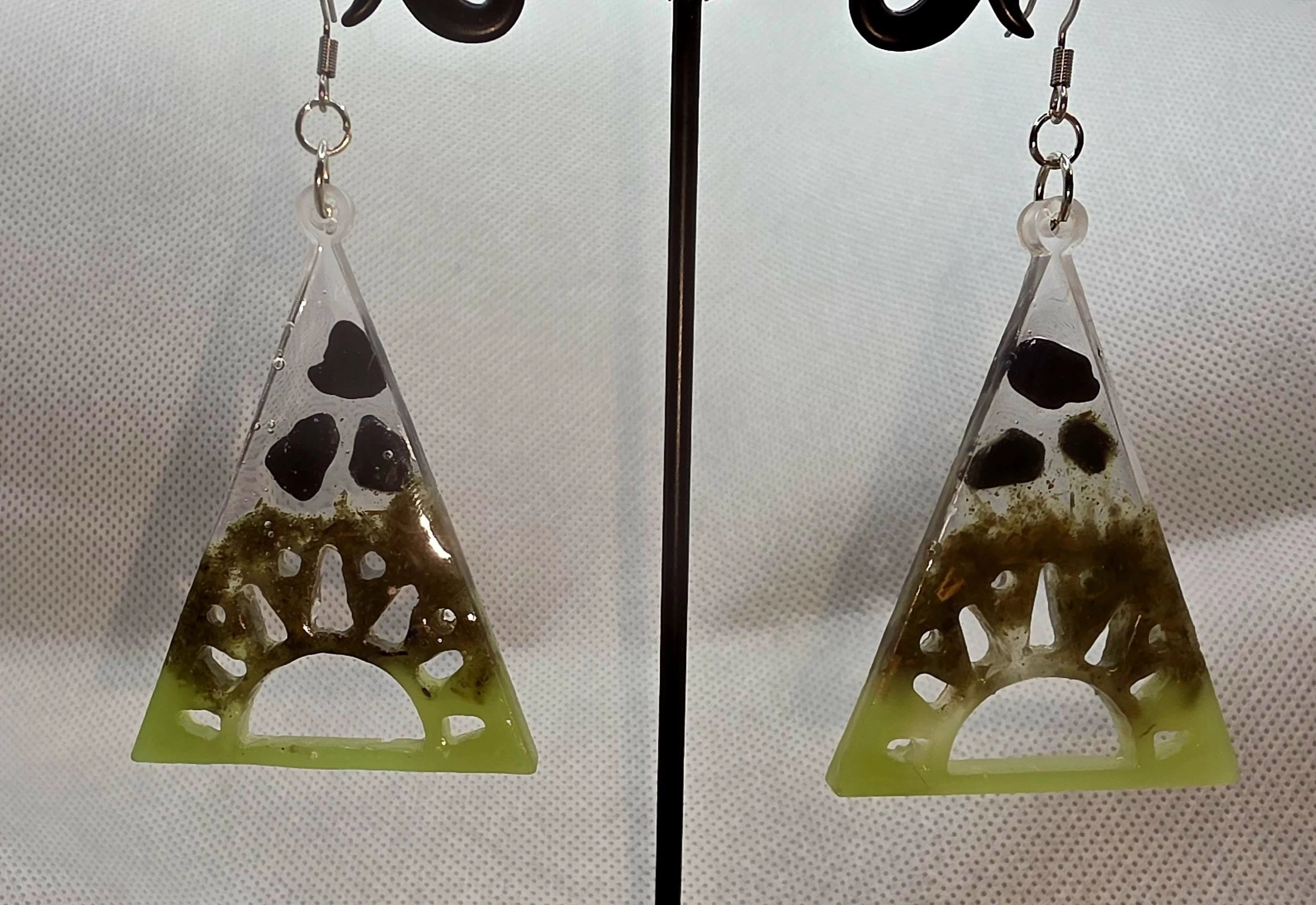 Mystic Green Beltane Infused Earrings