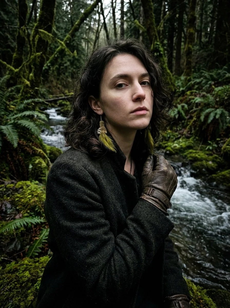 Fuzzy Green Wrapped Fly Fishing Hook