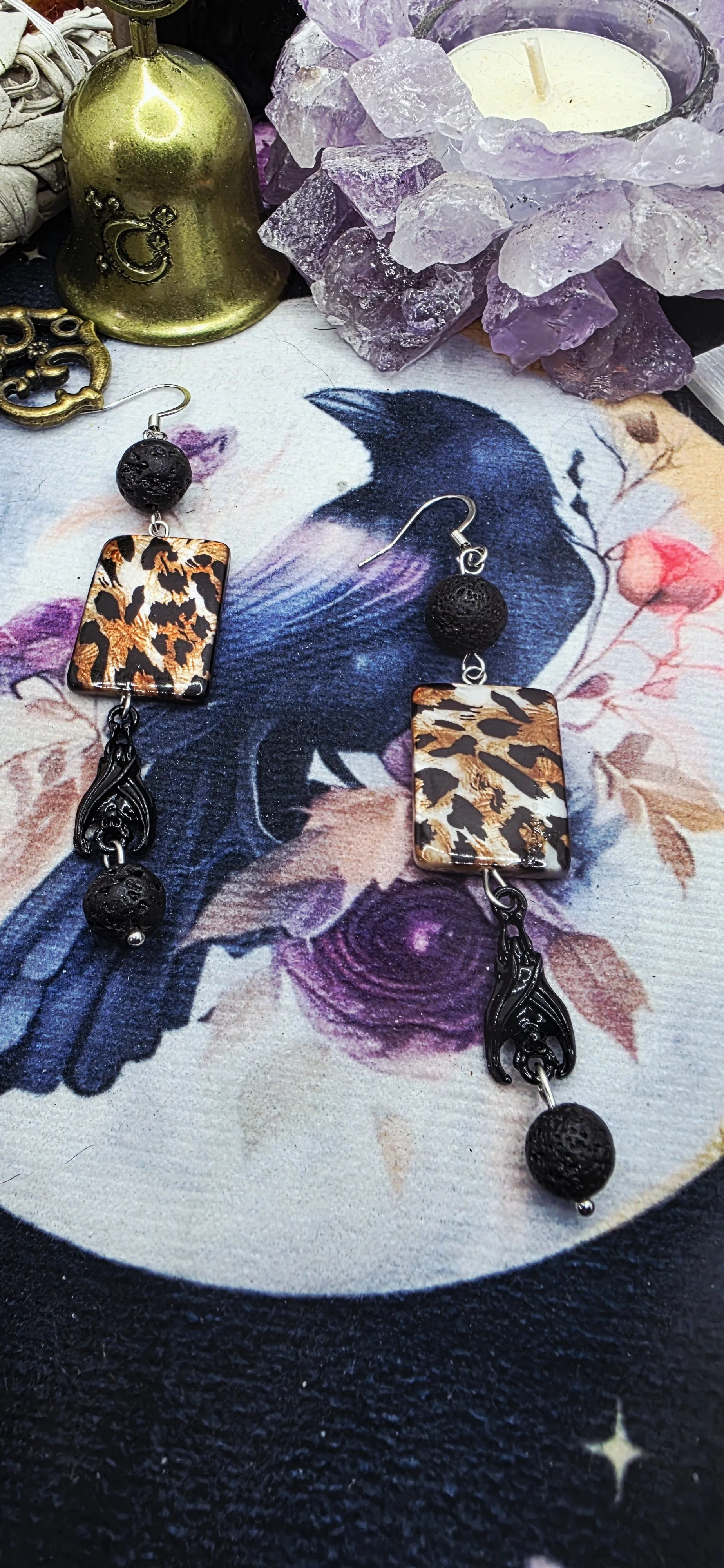 Wild Elegance Animal Print Earrings
