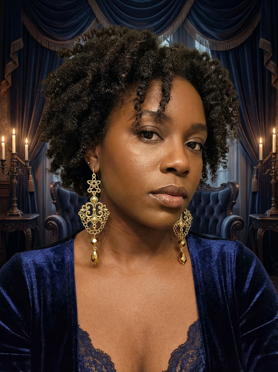 Gothic Gold Elegance Earrings