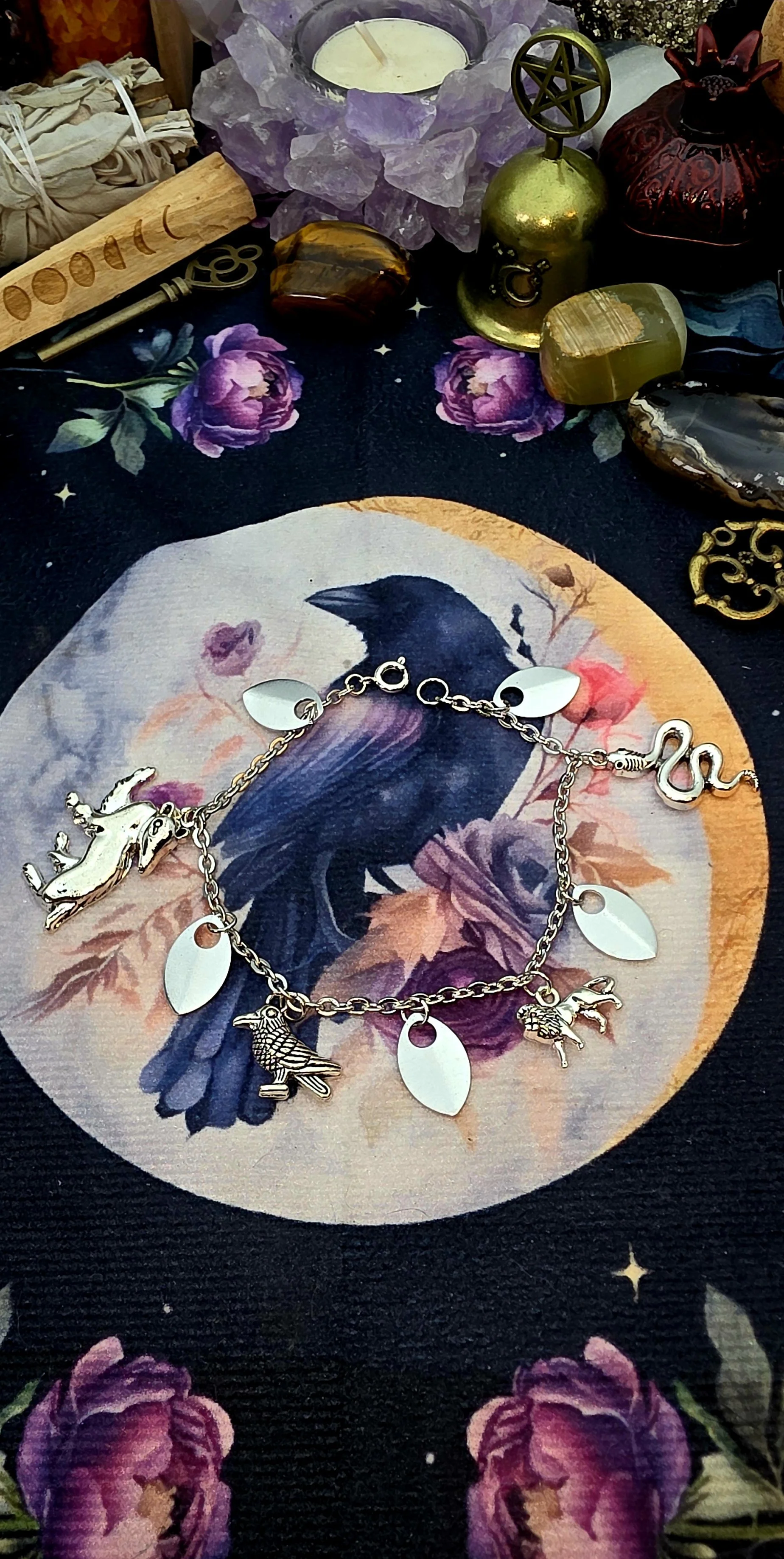 Mystic House Allegiance Silver Charm Bracelet