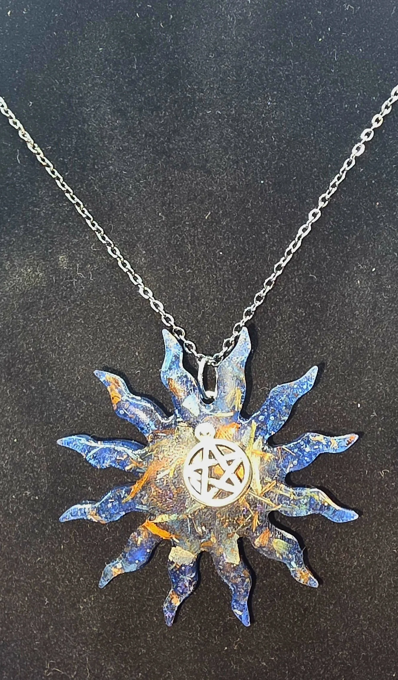 Healing Spell Jar Necklace - Sun Shape