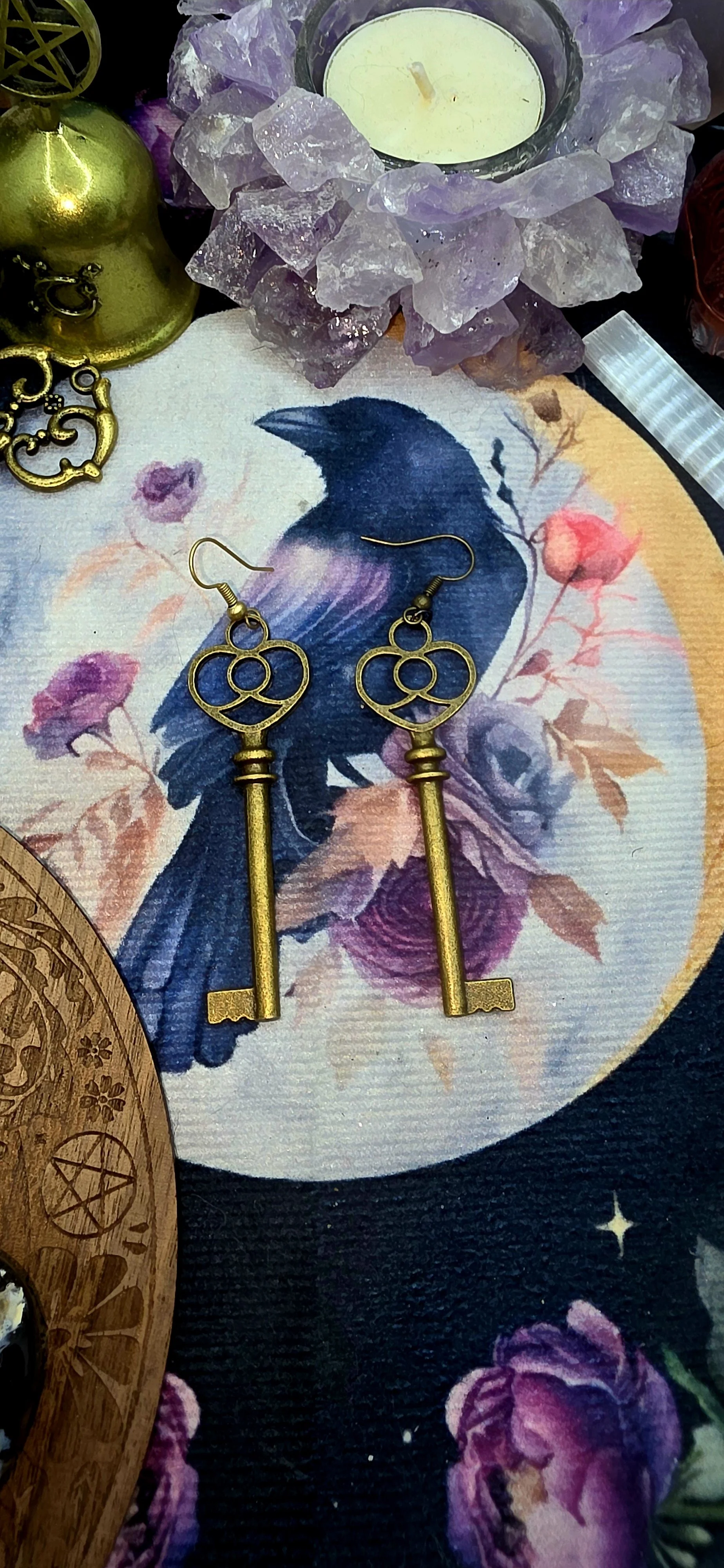 Large Bronze Skeleton Key