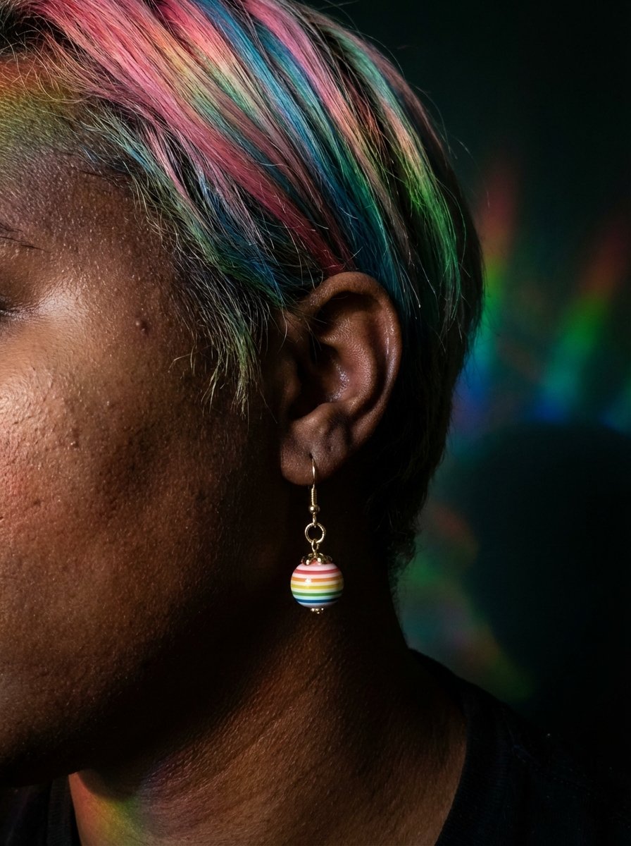 Rainbow Striped Earrings