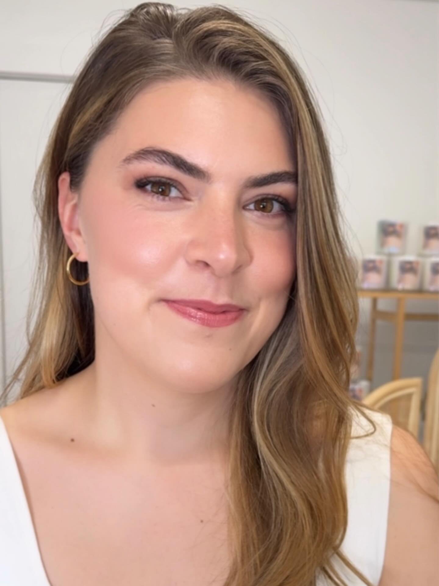 Angel makeup for sweet grace! ✨

#softglam #mainemakeupartist #bridalmakeupinspo #angelmakeup #goldenbridalartistry