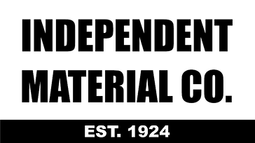 Logo of Independent Material Co., established 1924, with bold text.