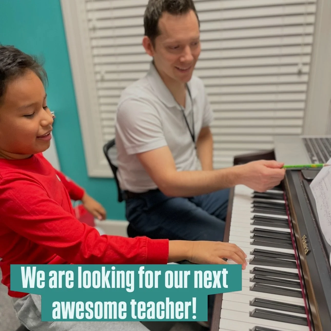 EMA is hiring! 🎶🎸

Who do you know that:
&bull;  Loves to make music
&bull;  Loves kids ❤️
&bull;  Loves sharing their love for music
&bull;  Wants a rewarding career
&bull;  Wants flexible scheduling &mdash; evenings and weekends, but you choose y