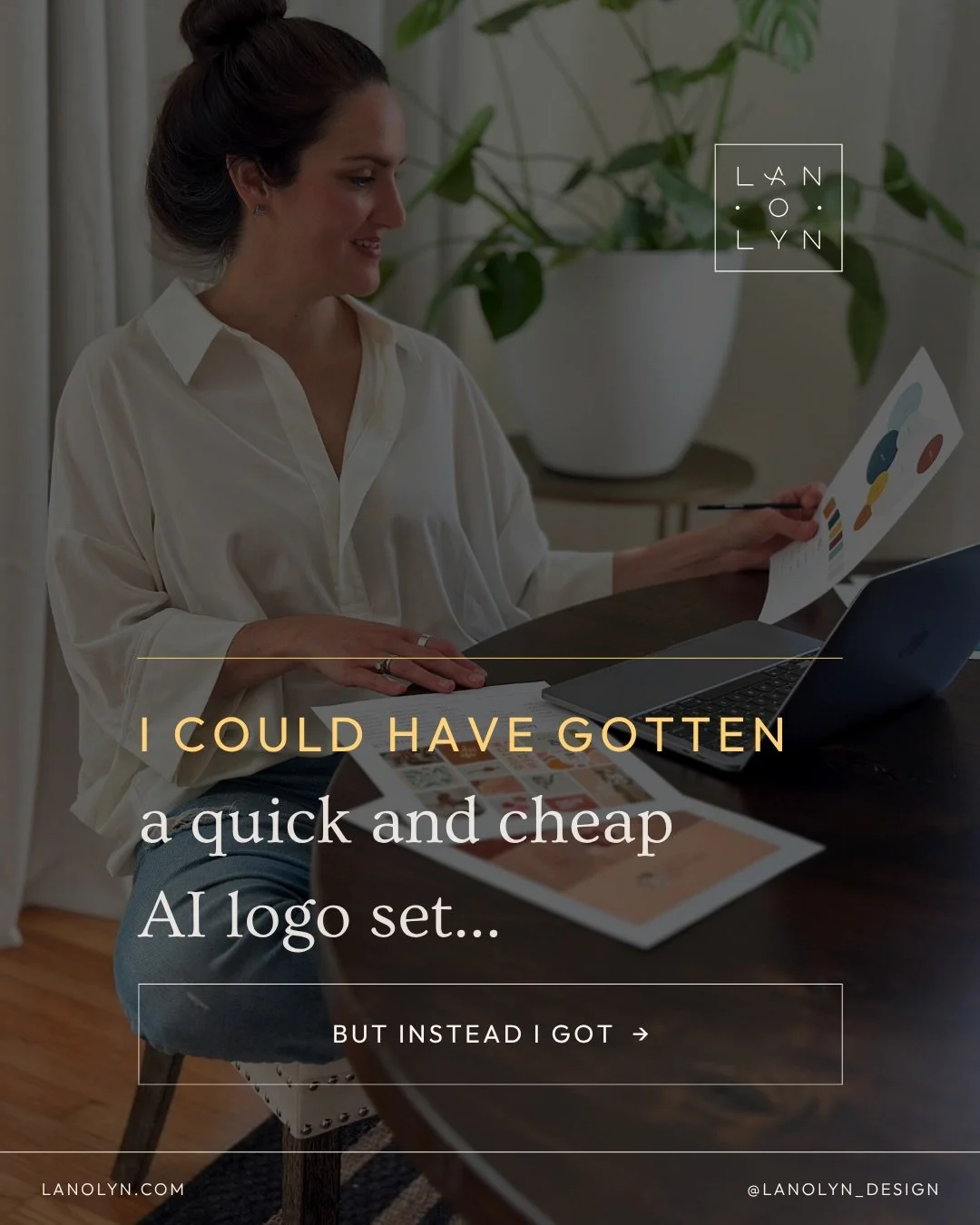 You could get a quick logo.

But what if your brand became something you could actually see yourself in?

Something that reflects the depth of your work, gives language to what you already carry, and makes you feel confident stepping into what&rsquo;