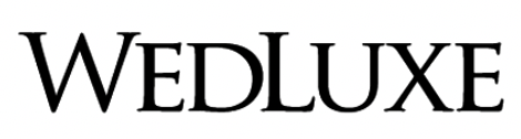 The word 'WEDLUXE' in black capitalized letters on a white background.