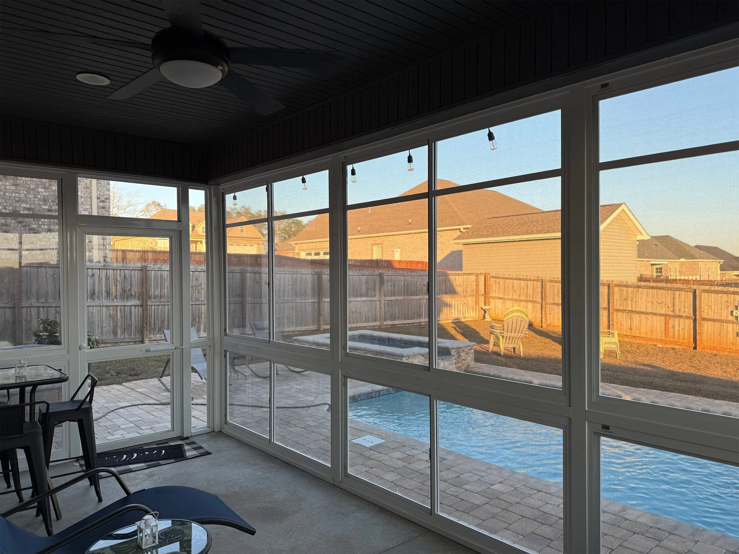Custom EZE-Breeze room addition designed to extend usable living space.