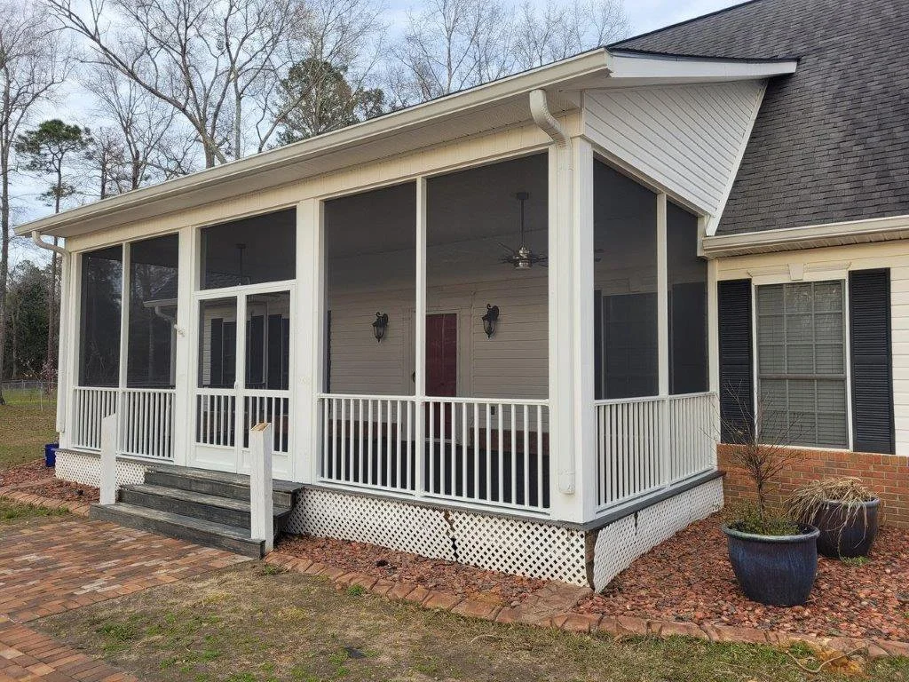 Exterior stair handrails installed to provide safe support for everyday use.