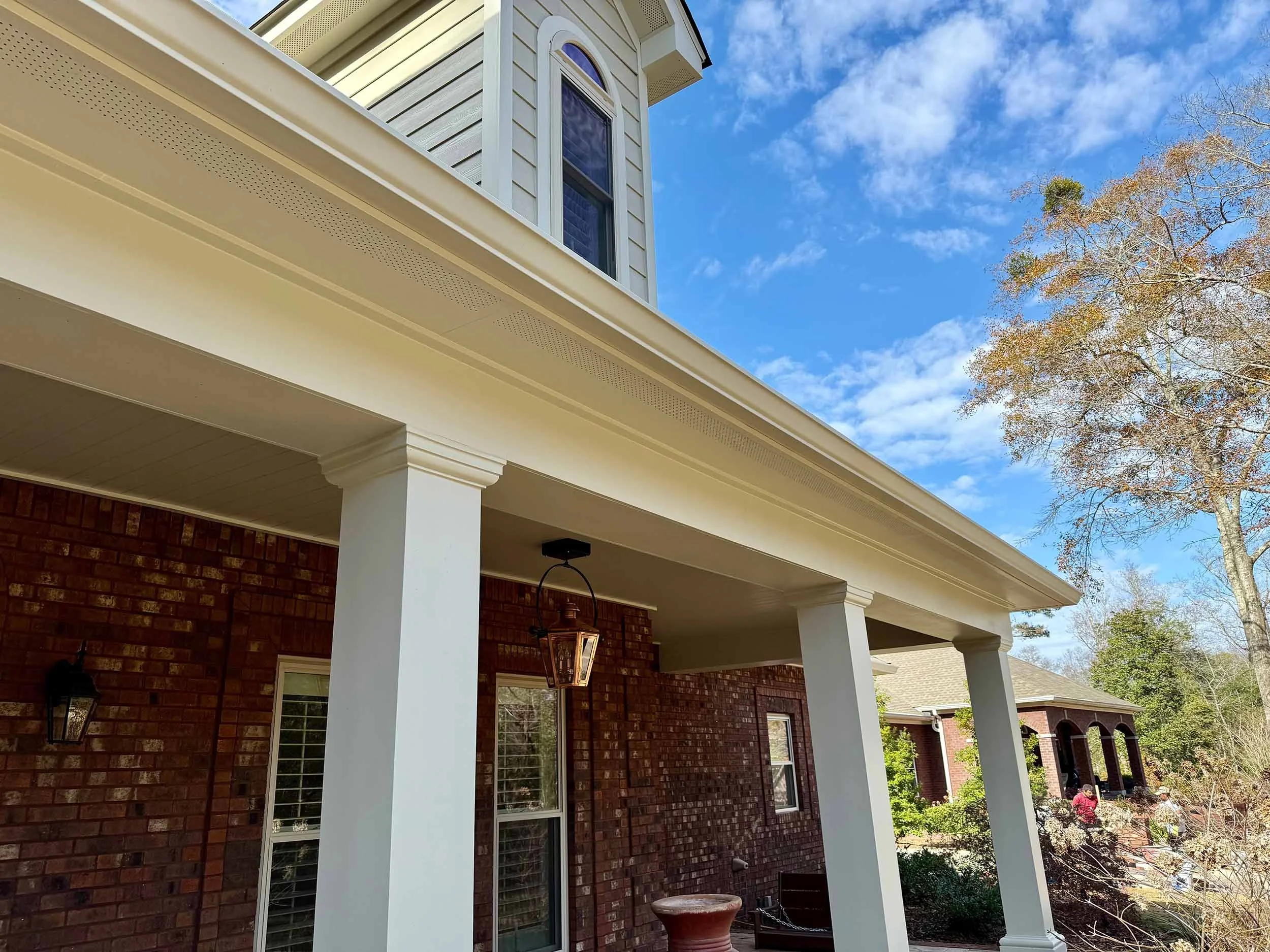 Hathcock Home Services seamless gutter project for a residential home.