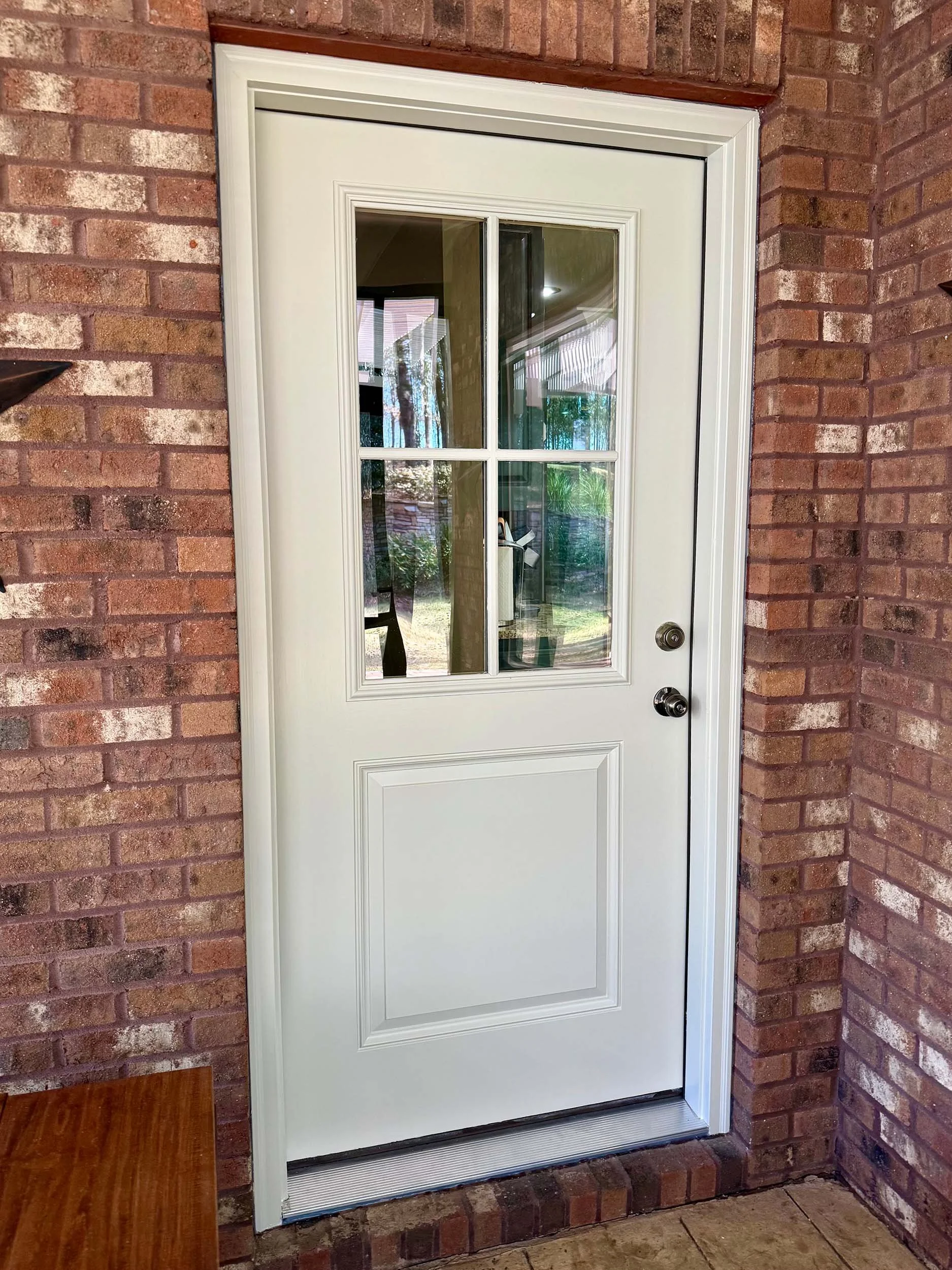 Residential exterior door replacement for improved style, comfort, and performance.