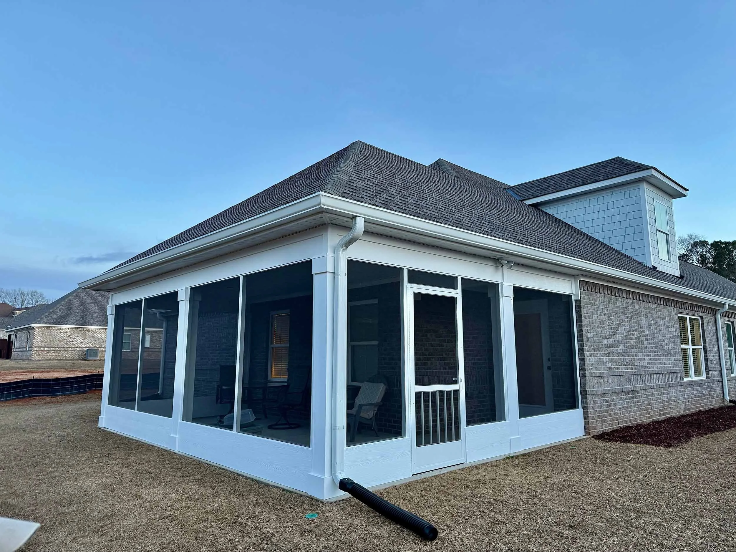 Screenroom addition designed to improve daily comfort and home livability.