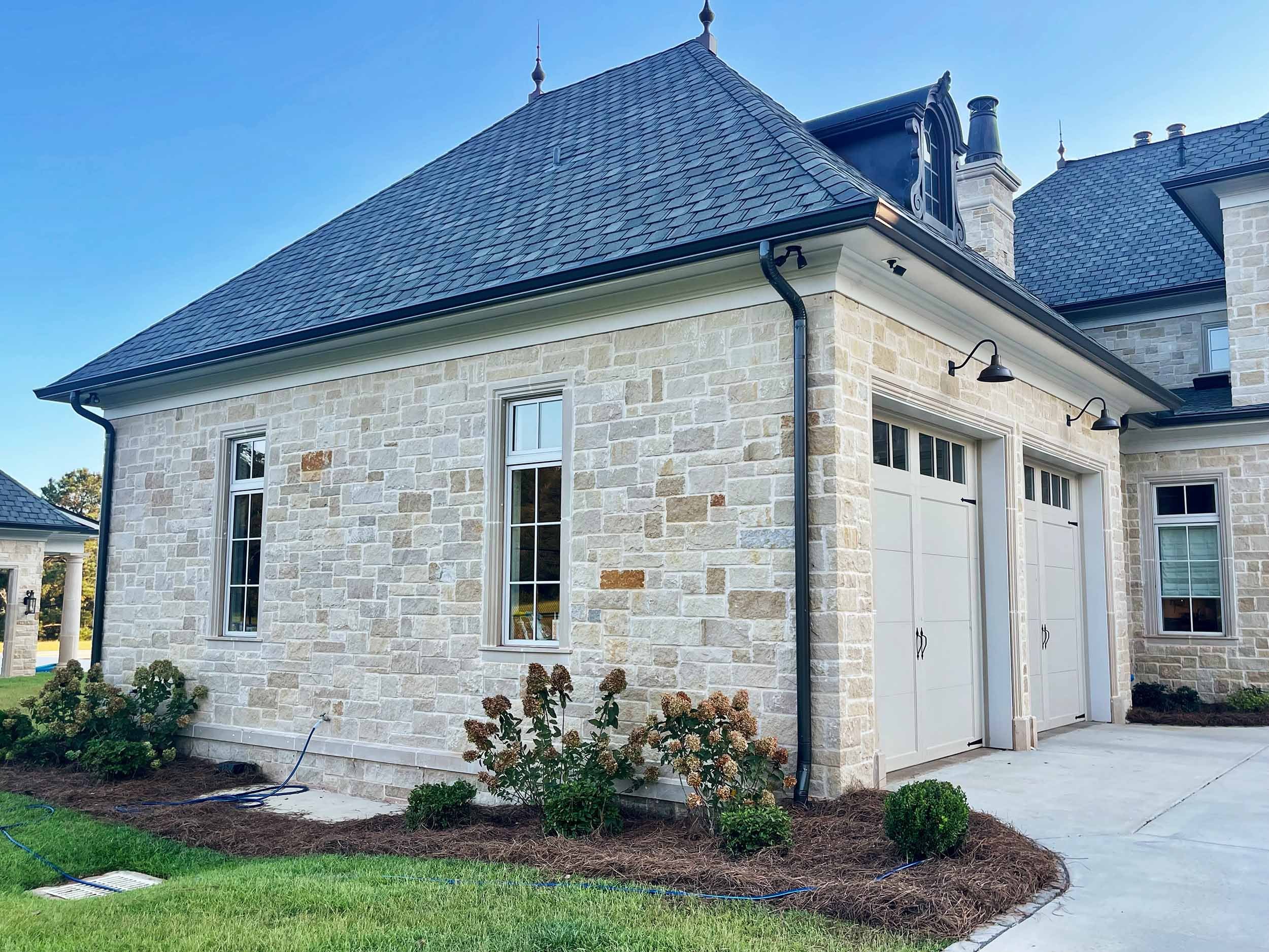 Residential seamless gutter system designed for long-lasting performance.