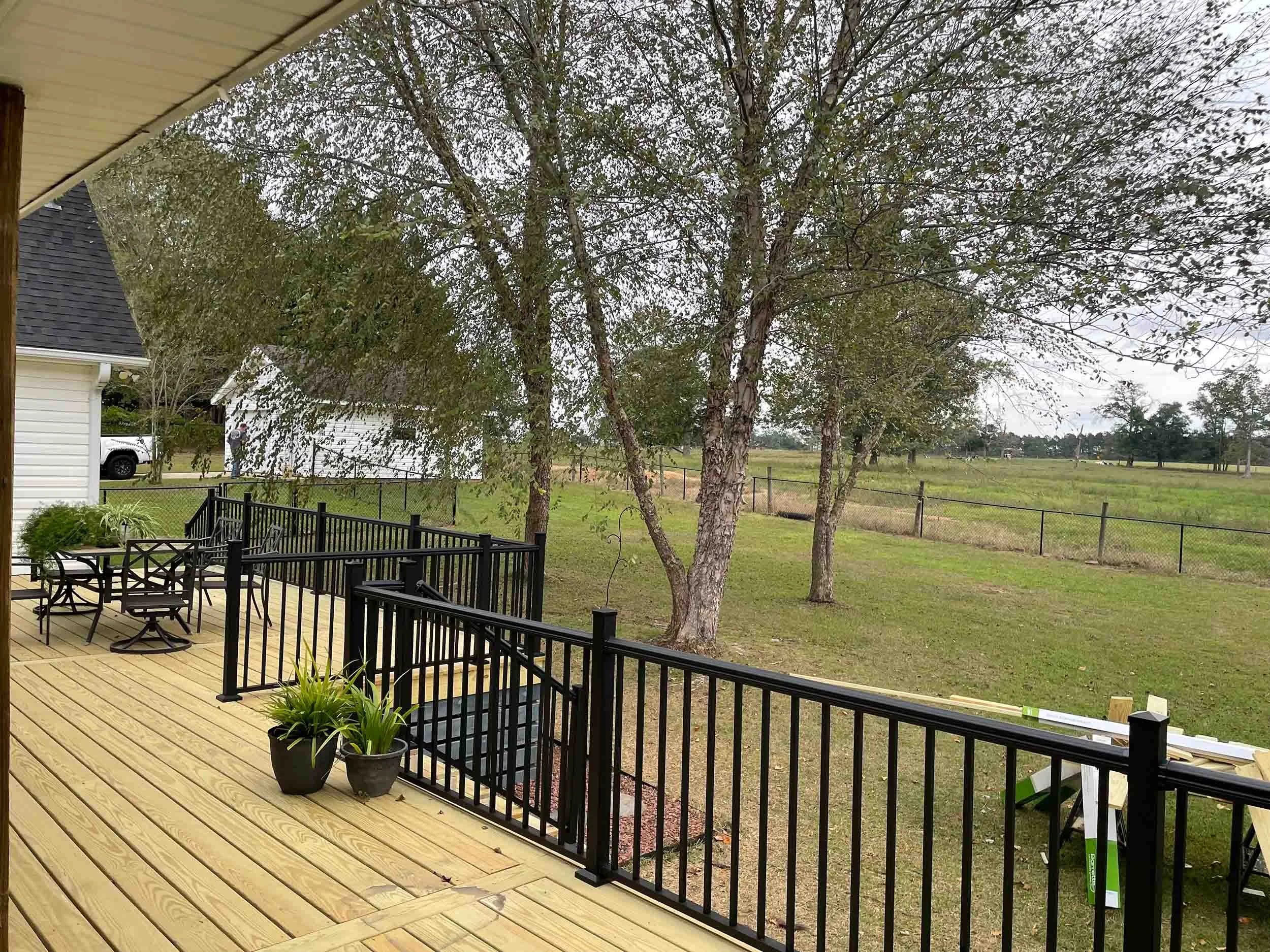 Custom handrails serving homeowners in Dothan and the surrounding Wiregrass area.