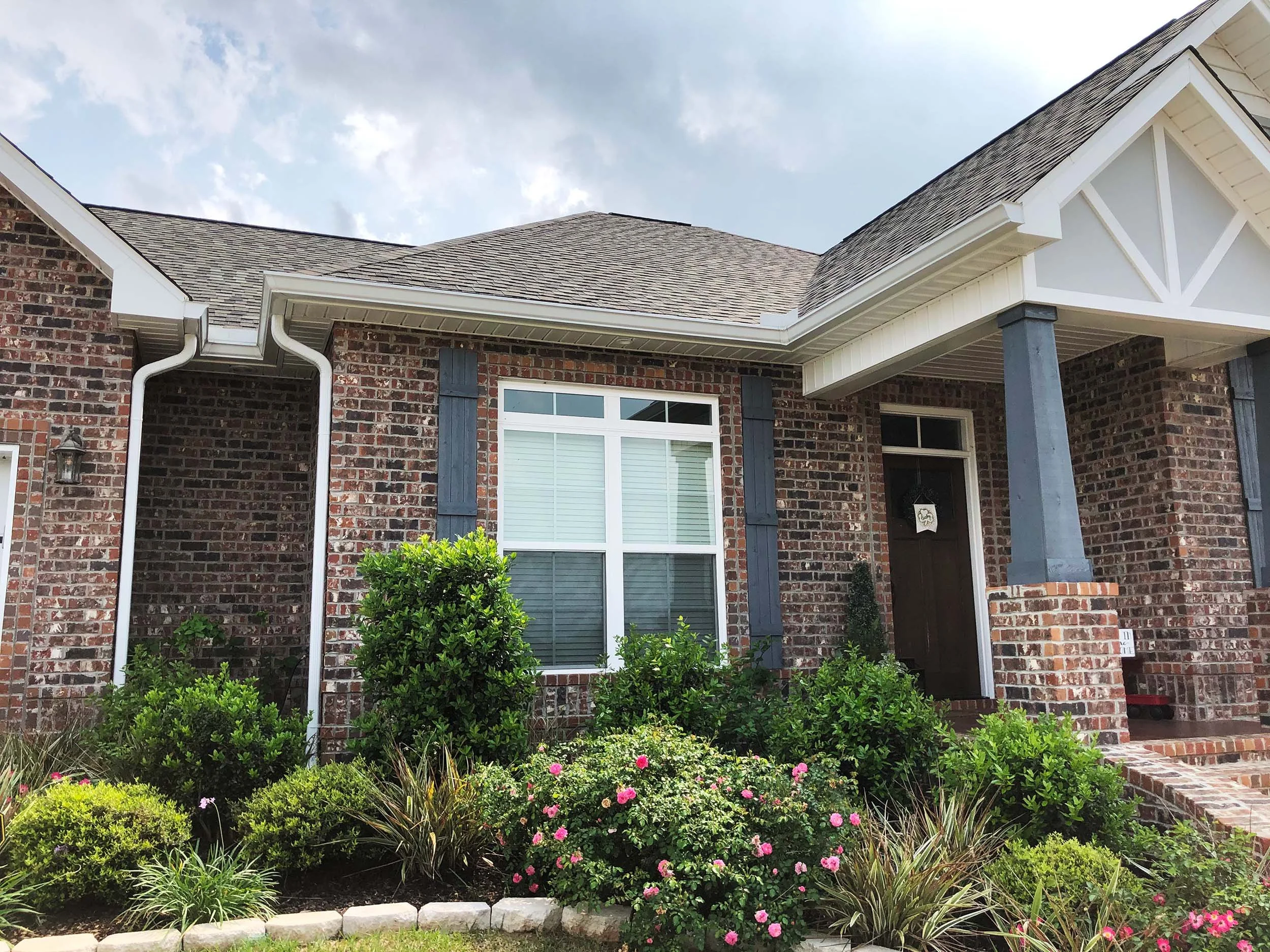 Updated gutter installation to help prevent roofline and foundation water issues.