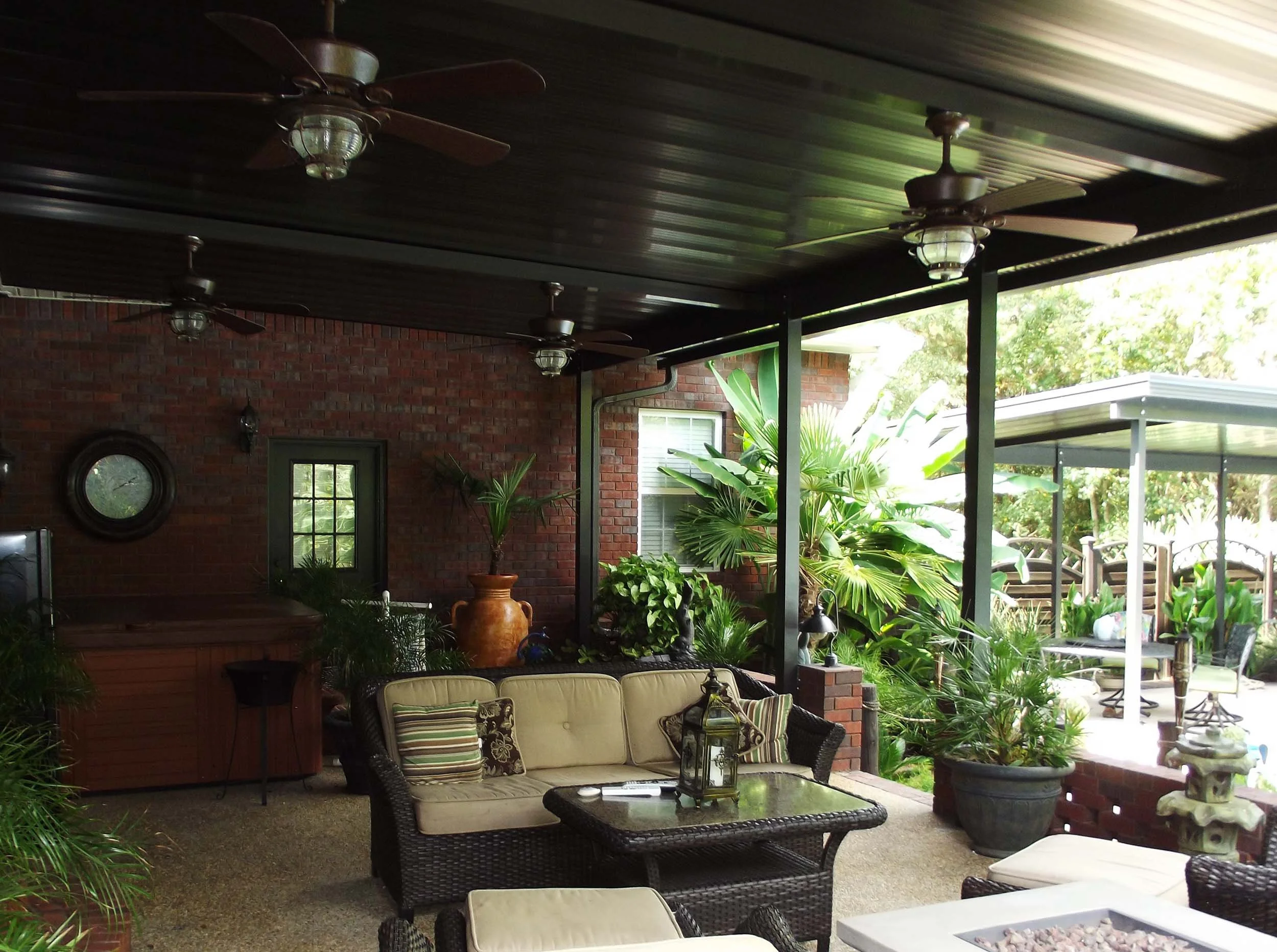 Custom residential awning installed for shade, style, and weather protection.