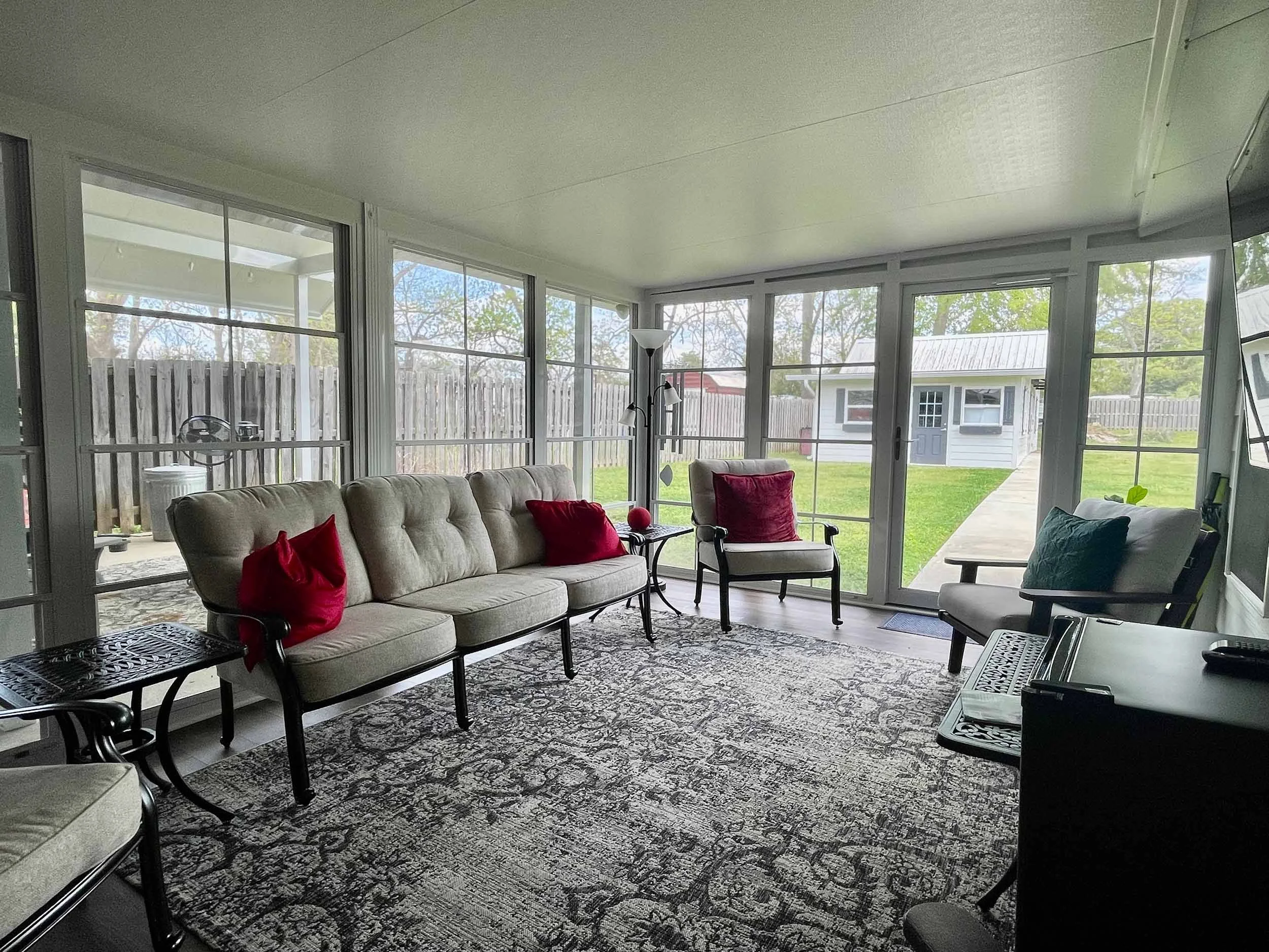 Residential EZE-Breeze room designed to enjoy fresh air with added protection.