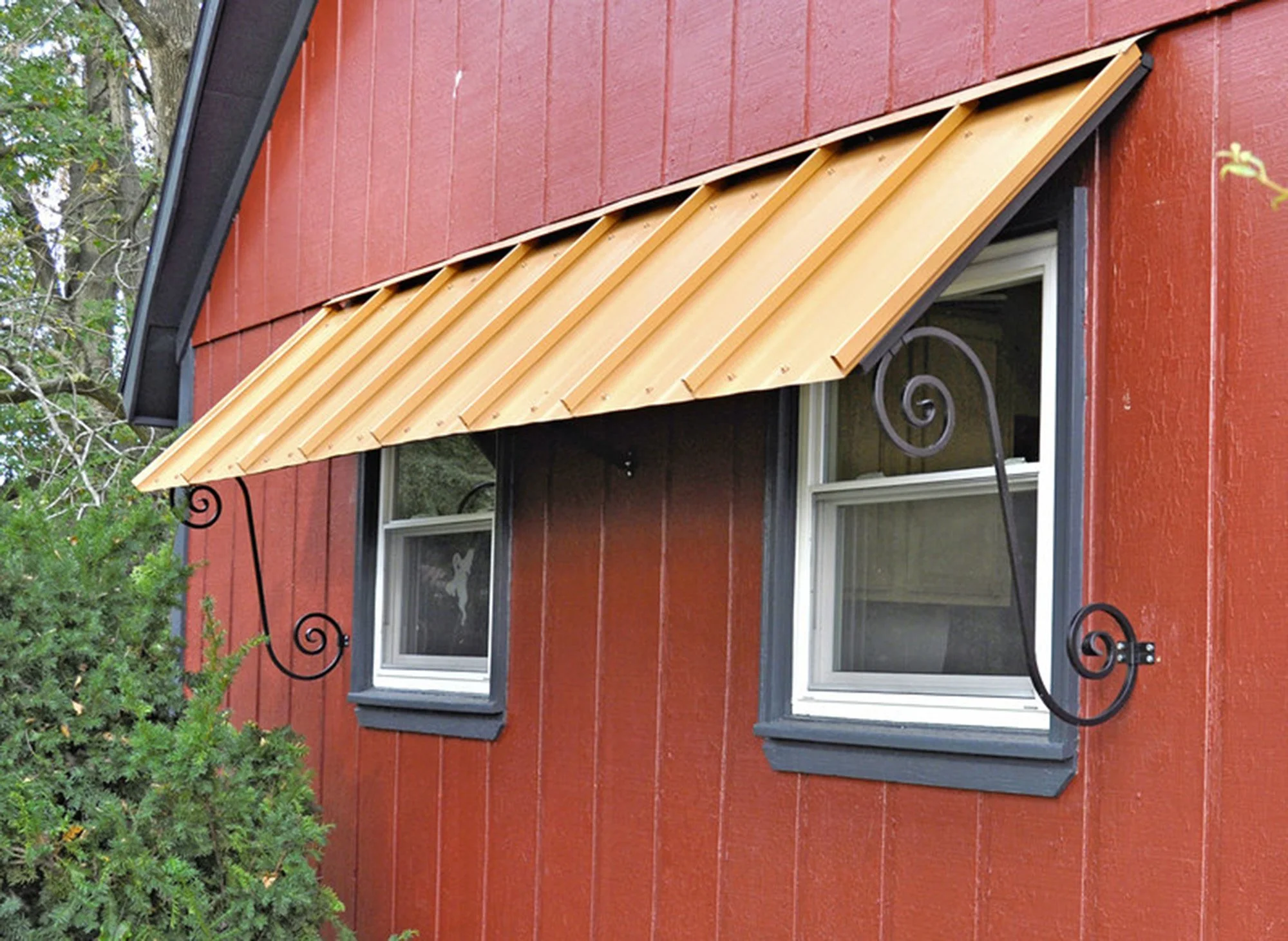 Hathcock Home Services window and door awning project for a residential home.